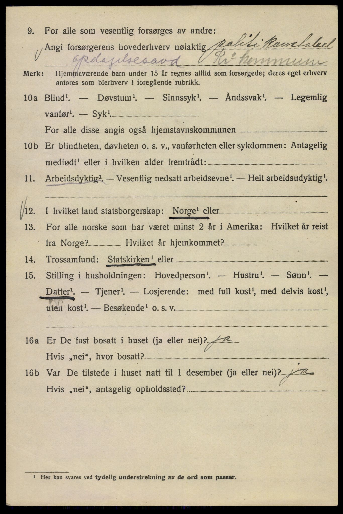 SAO, 1920 census for Kristiania, 1920, p. 292396