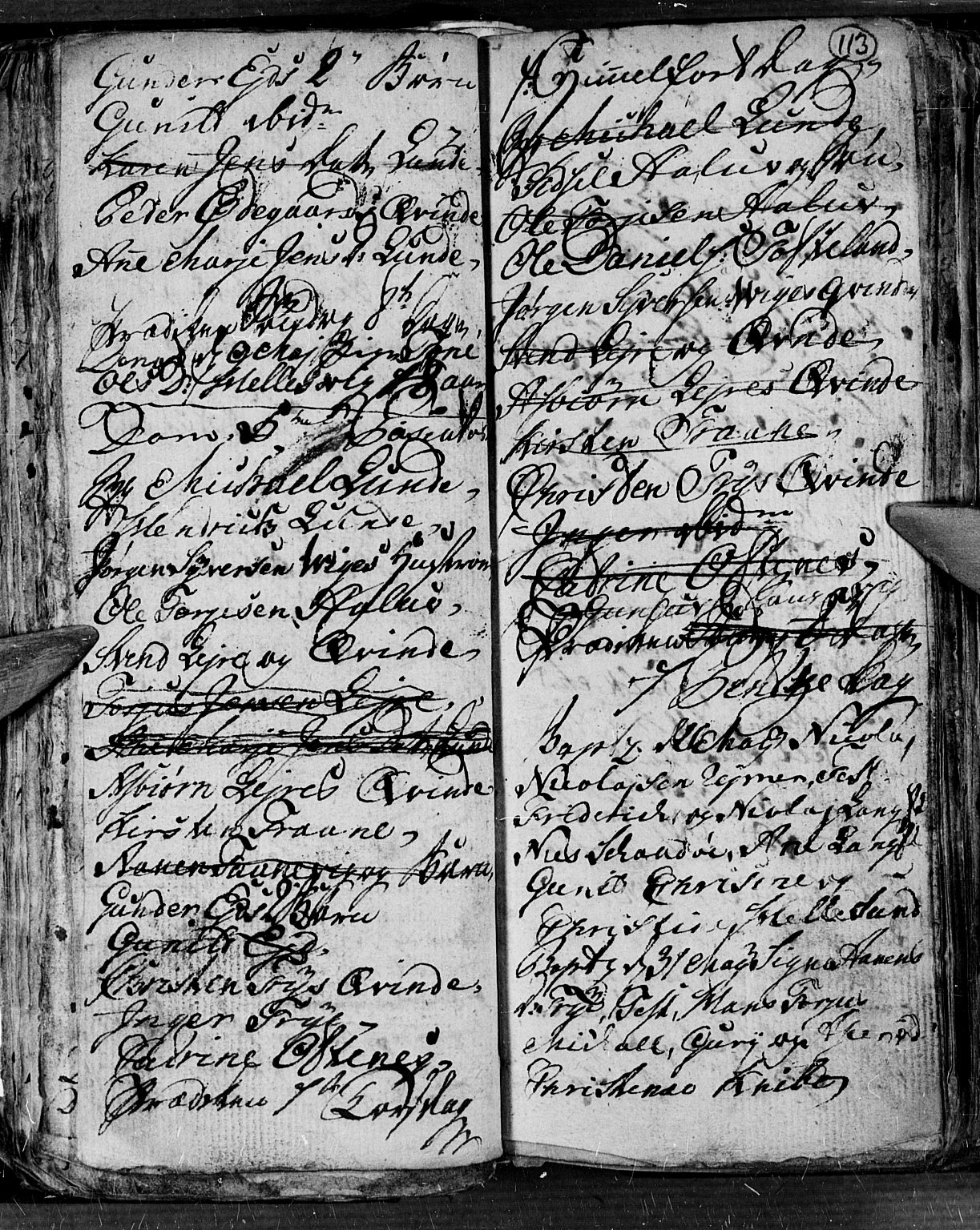 Søgne sokneprestkontor, AV/SAK-1111-0037/F/Fb/Fbb/L0001: Parish register (copy) no. B 1, 1779-1802, p. 113