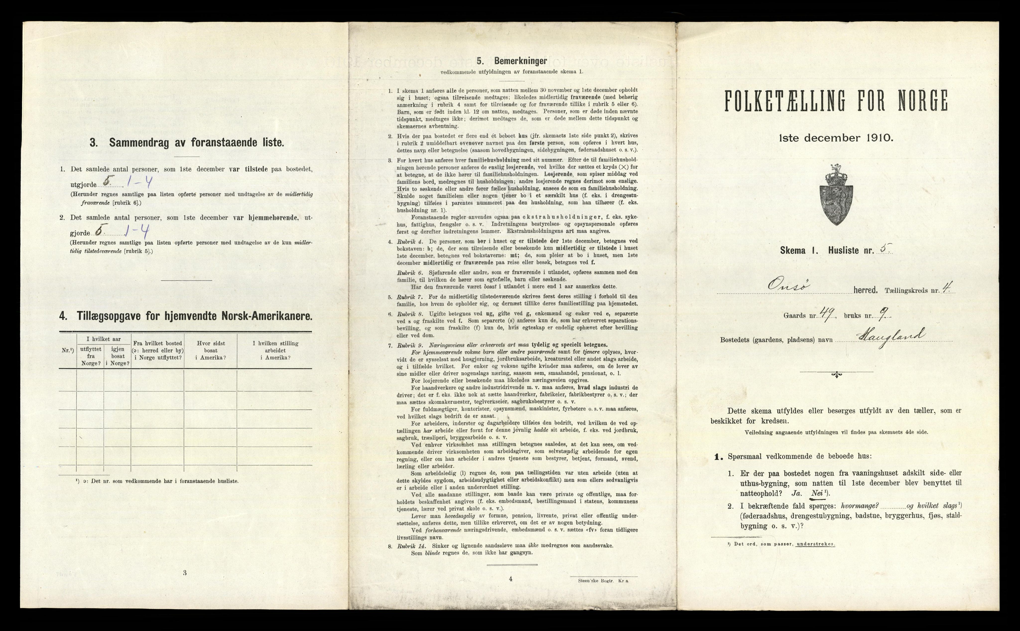 RA, 1910 census for Onsøy, 1910, p. 693