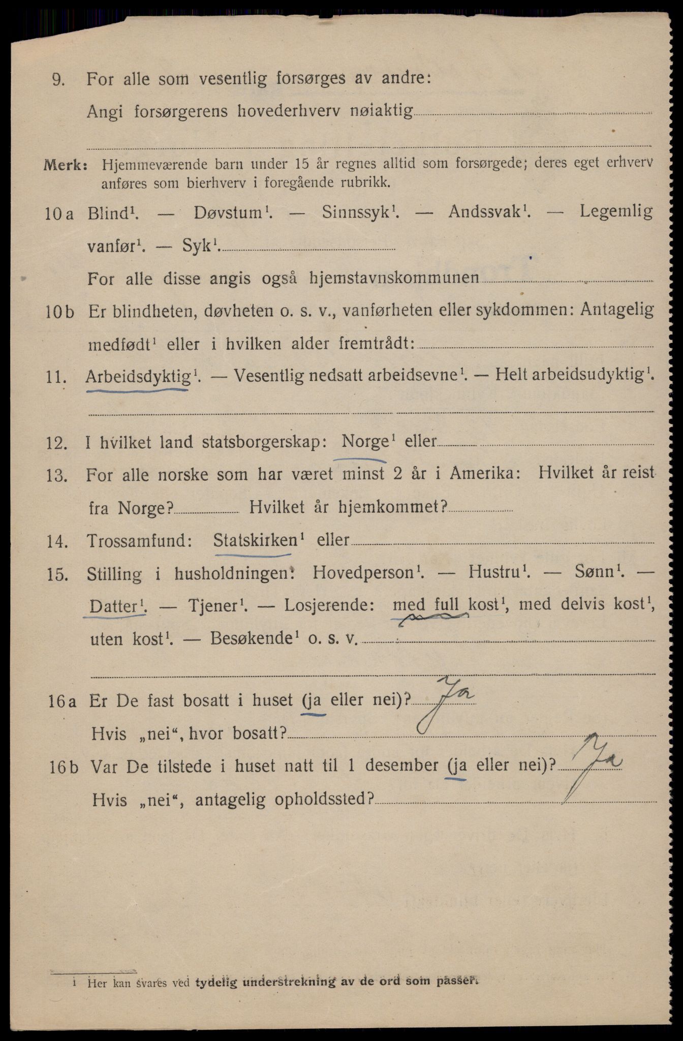 SAT, 1920 census for Trondheim, 1920, p. 102395