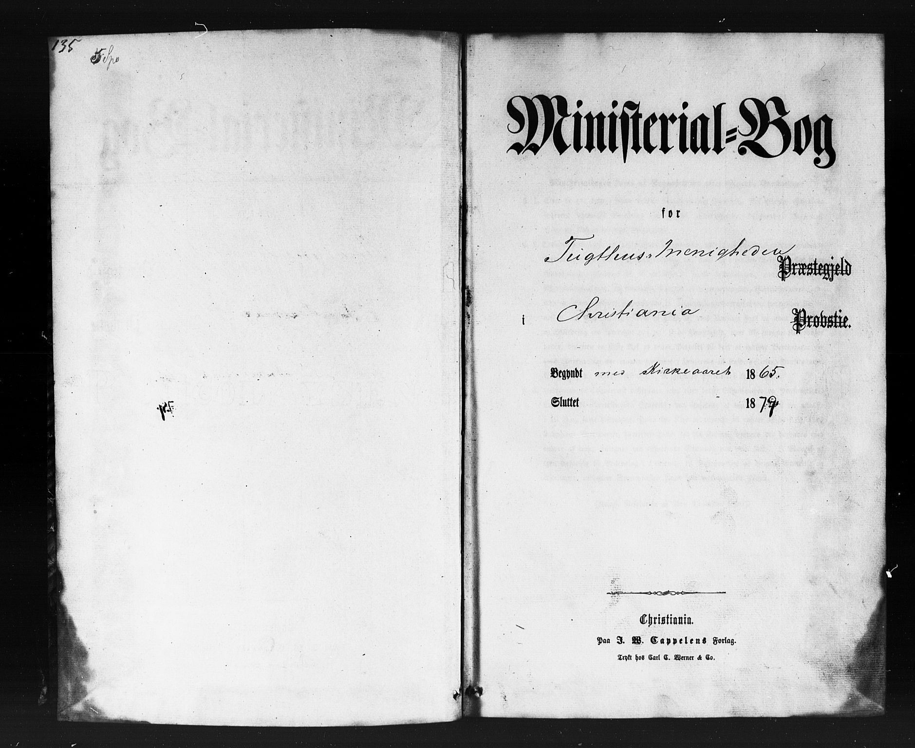 Kristiania tukthusprest Kirkebøker, AV/SAO-A-10881/F/Fa/L0004: Parish register (official) no. 4, 1865-1879