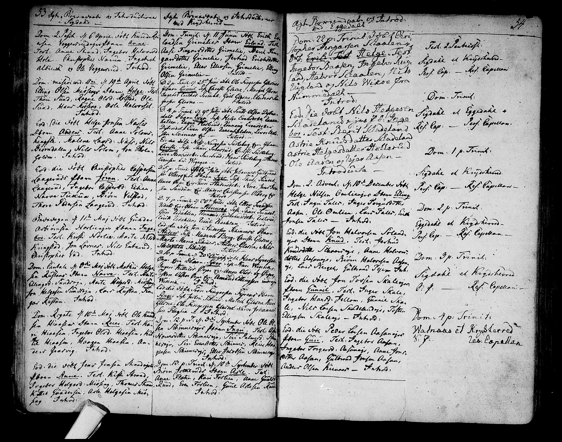 Sigdal kirkebøker, AV/SAKO-A-245/F/Fa/L0003: Parish register (official) no. I 3, 1793-1811, p. 53-54