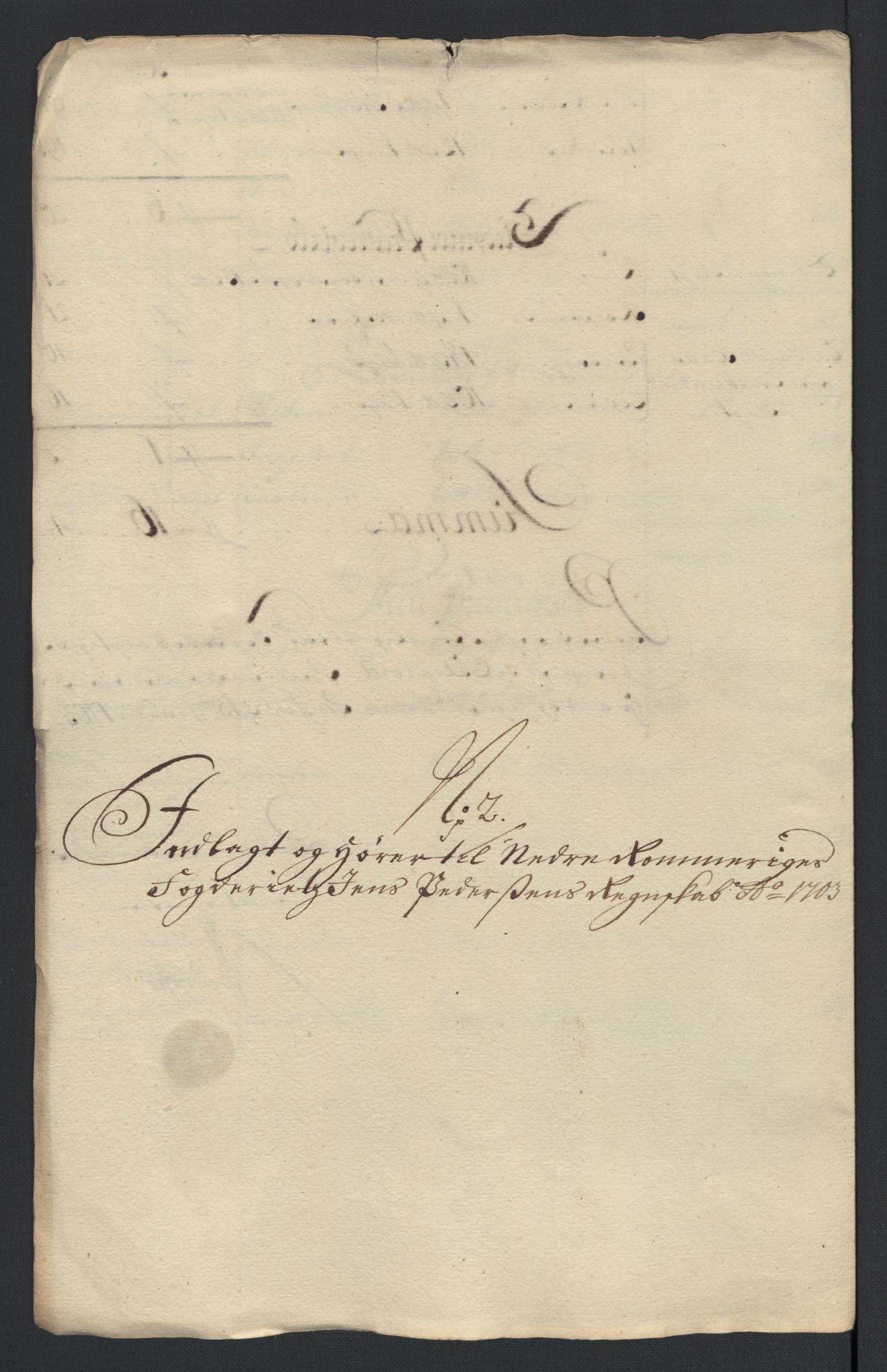 Rentekammeret inntil 1814, Reviderte regnskaper, Fogderegnskap, RA/EA-4092/R11/L0586: Fogderegnskap Nedre Romerike, 1703, p. 12