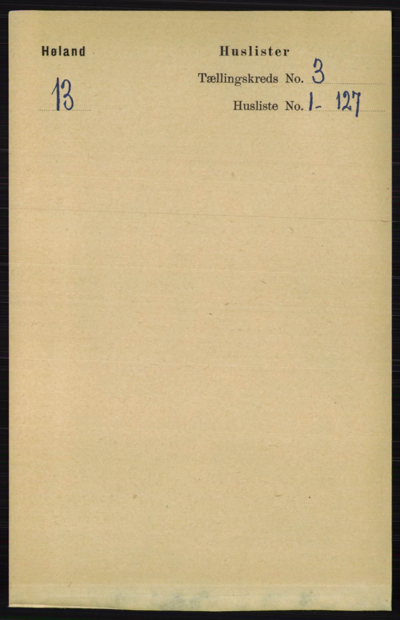 RA, 1891 census for 0221 Høland, 1891, p. 1617