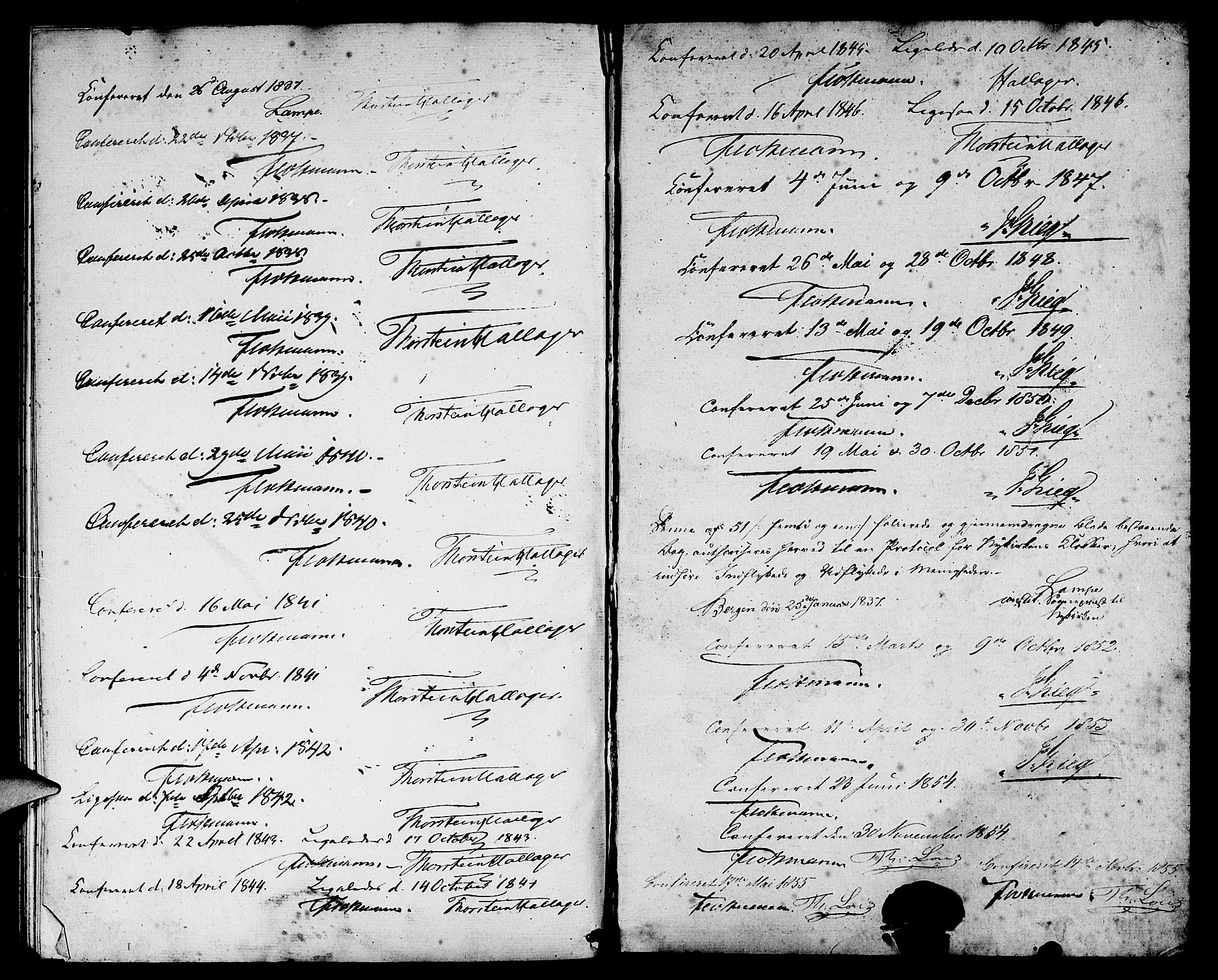 Nykirken Sokneprestembete, SAB/A-77101/H/Hab: Parish register (copy) no. F 1, 1837-1859, p. 53