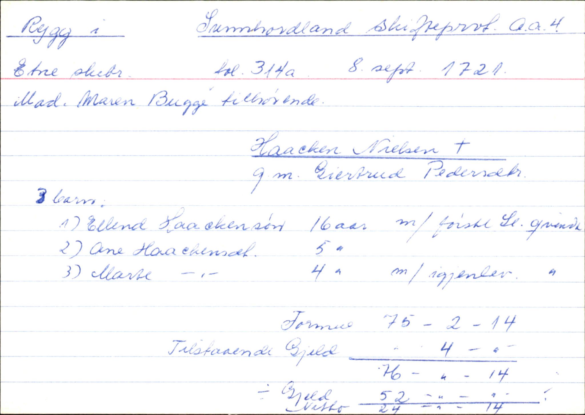 Skiftekort ved Statsarkivet i Bergen, SAB/SKIFTEKORT/004/L0003: Skifteprotokoll nr. 4, 1717-1722, p. 21