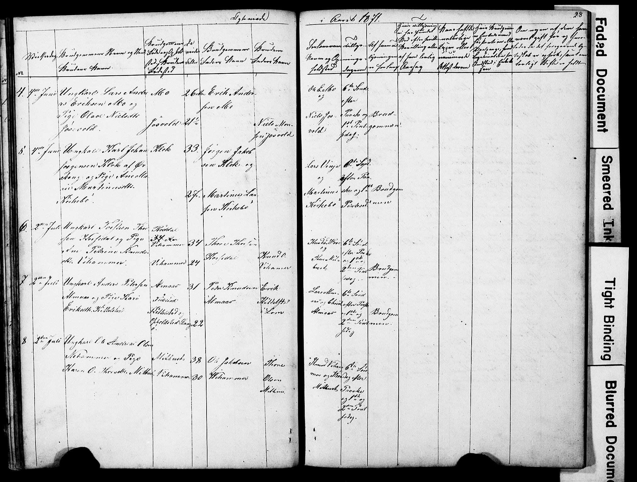 Ministerialprotokoller, klokkerbøker og fødselsregistre - Møre og Romsdal, AV/SAT-A-1454/521/L0301: Parish register (copy) no. 521C02, 1854-1881, p. 28