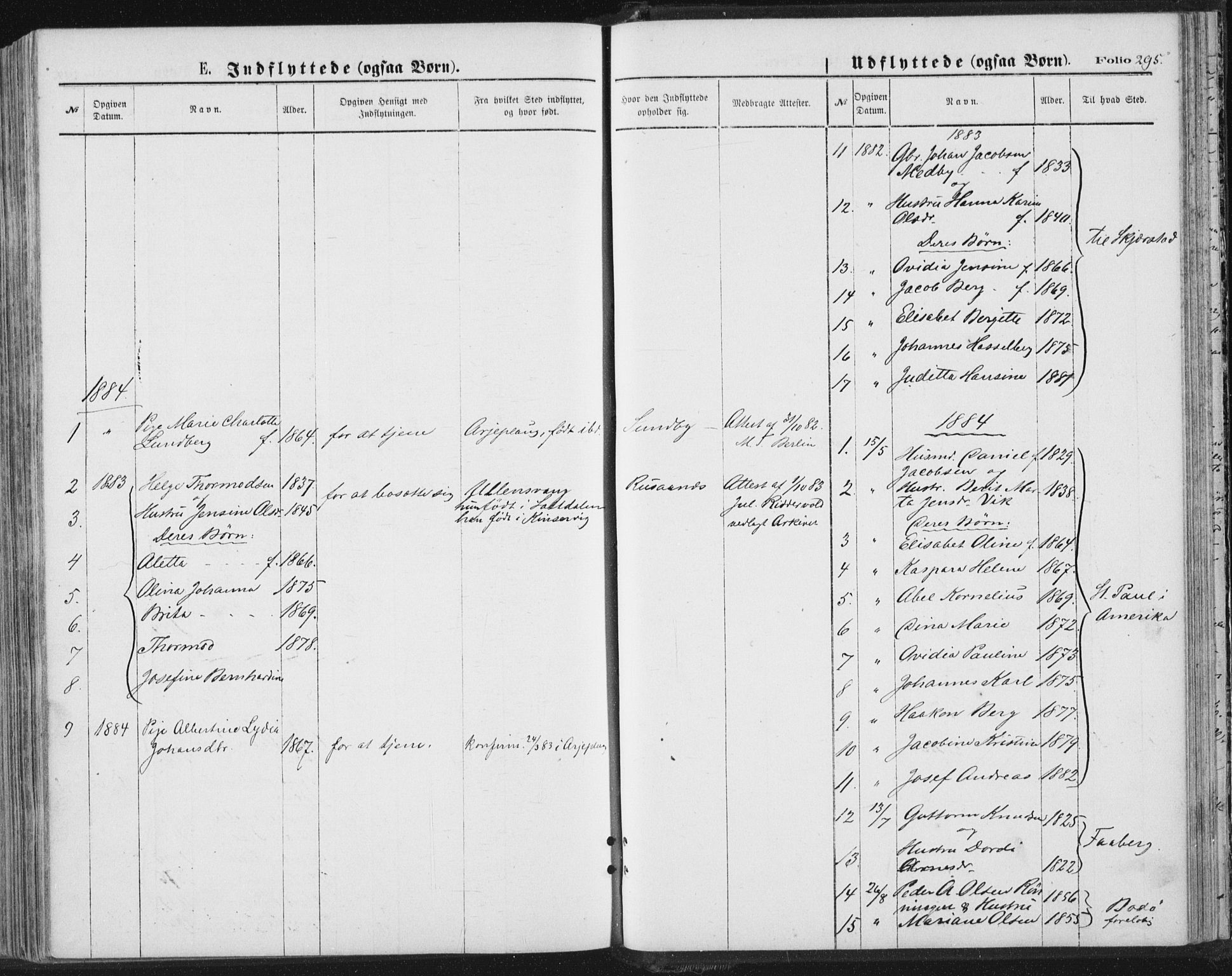 Ministerialprotokoller, klokkerbøker og fødselsregistre - Nordland, AV/SAT-A-1459/847/L0668: Parish register (official) no. 847A08, 1872-1886, p. 295