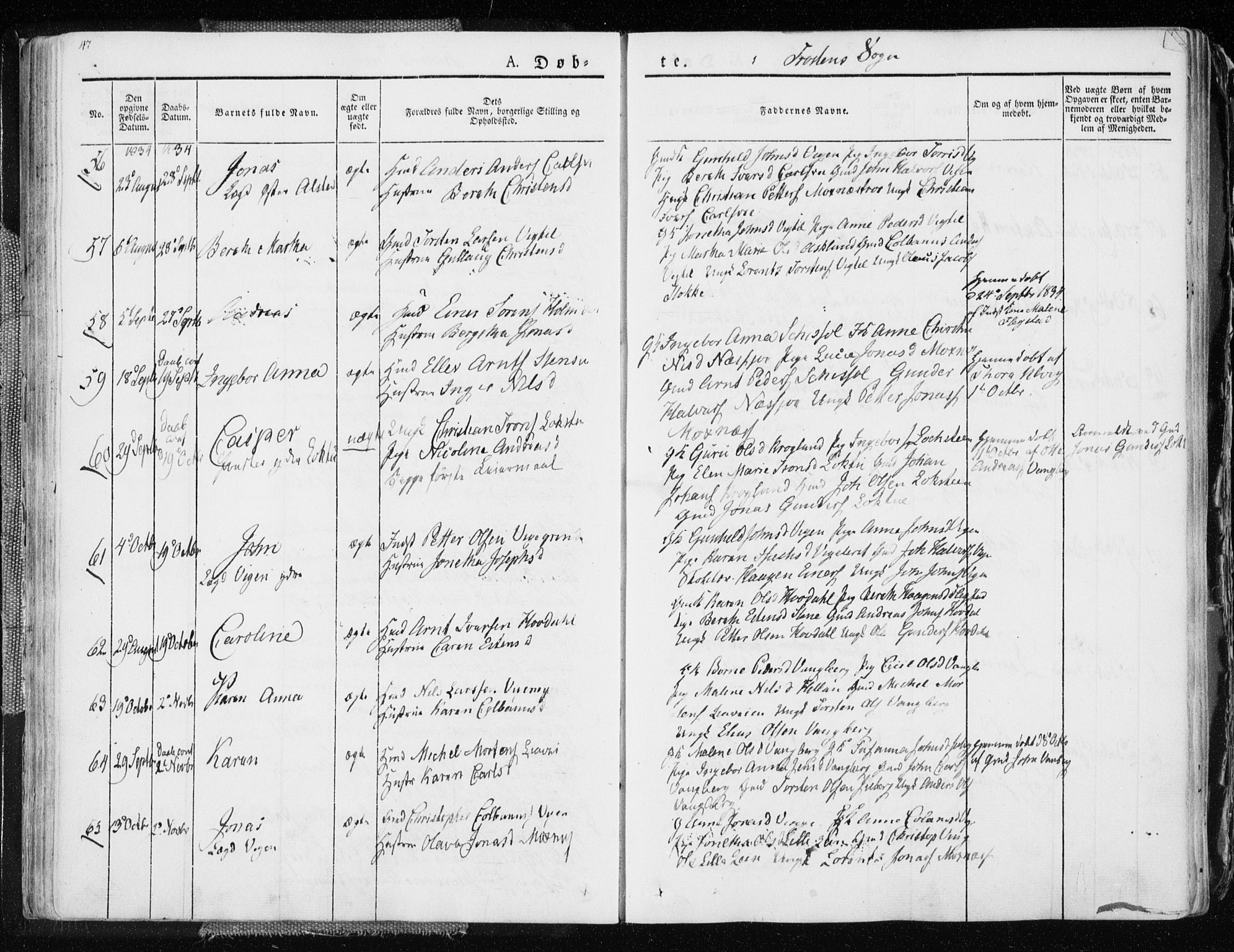 Ministerialprotokoller, klokkerbøker og fødselsregistre - Nord-Trøndelag, SAT/A-1458/713/L0114: Parish register (official) no. 713A05, 1827-1839, p. 47