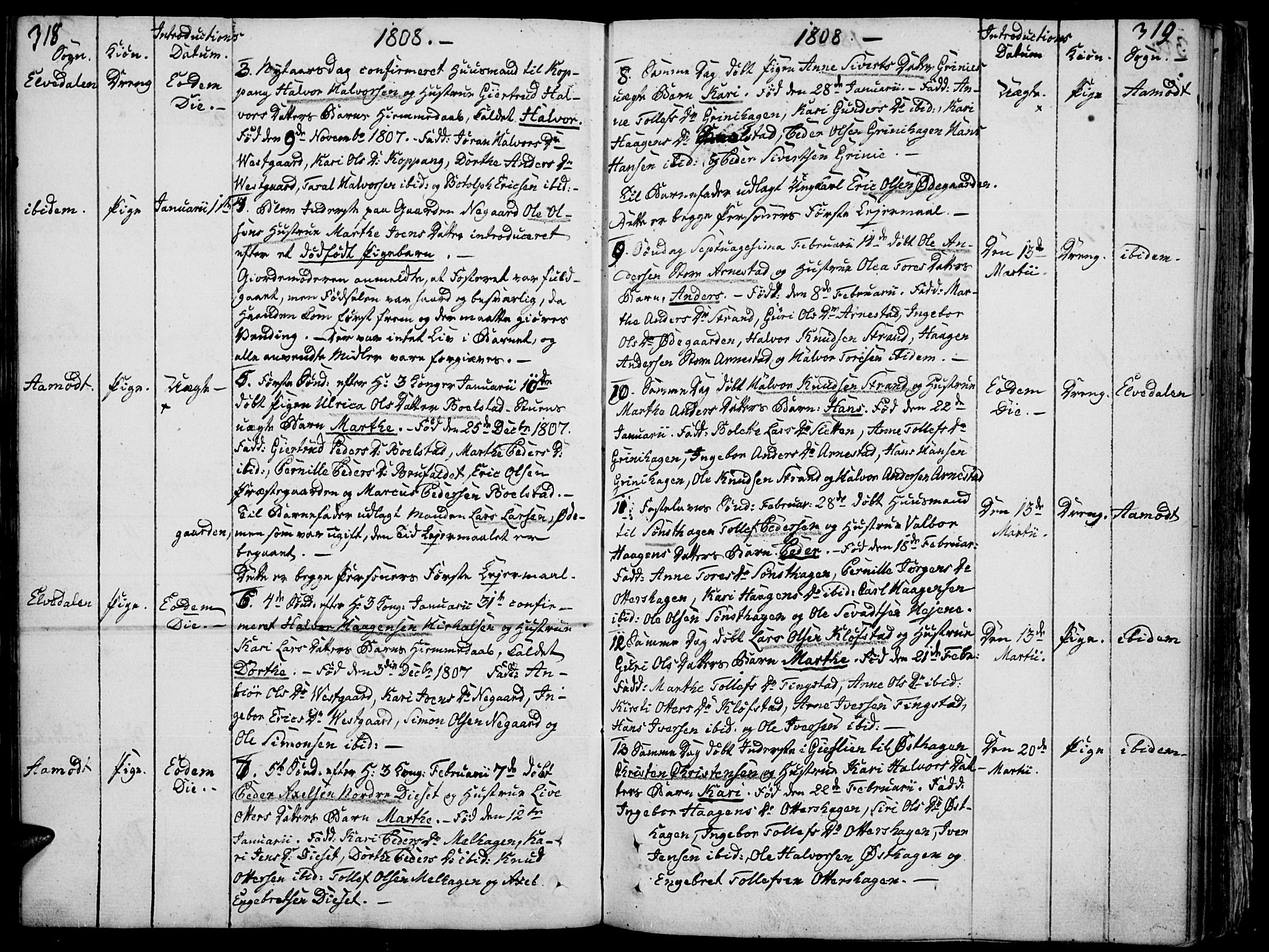 Åmot prestekontor, Hedmark, AV/SAH-PREST-056/H/Ha/Haa/L0003: Parish register (official) no. 3, 1780-1810, p. 318-319