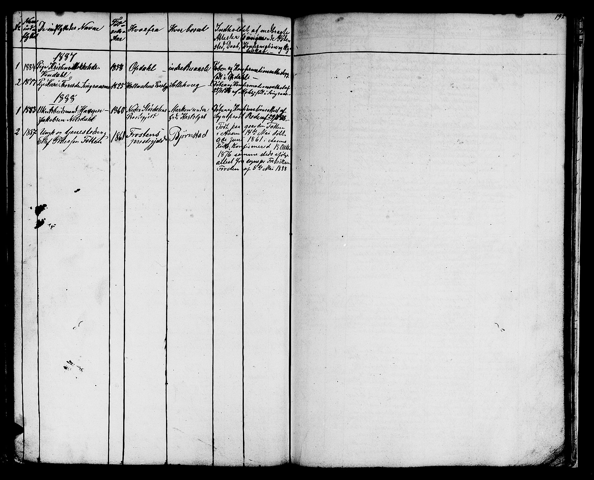 Ministerialprotokoller, klokkerbøker og fødselsregistre - Sør-Trøndelag, AV/SAT-A-1456/616/L0422: Parish register (copy) no. 616C05, 1850-1888, p. 192
