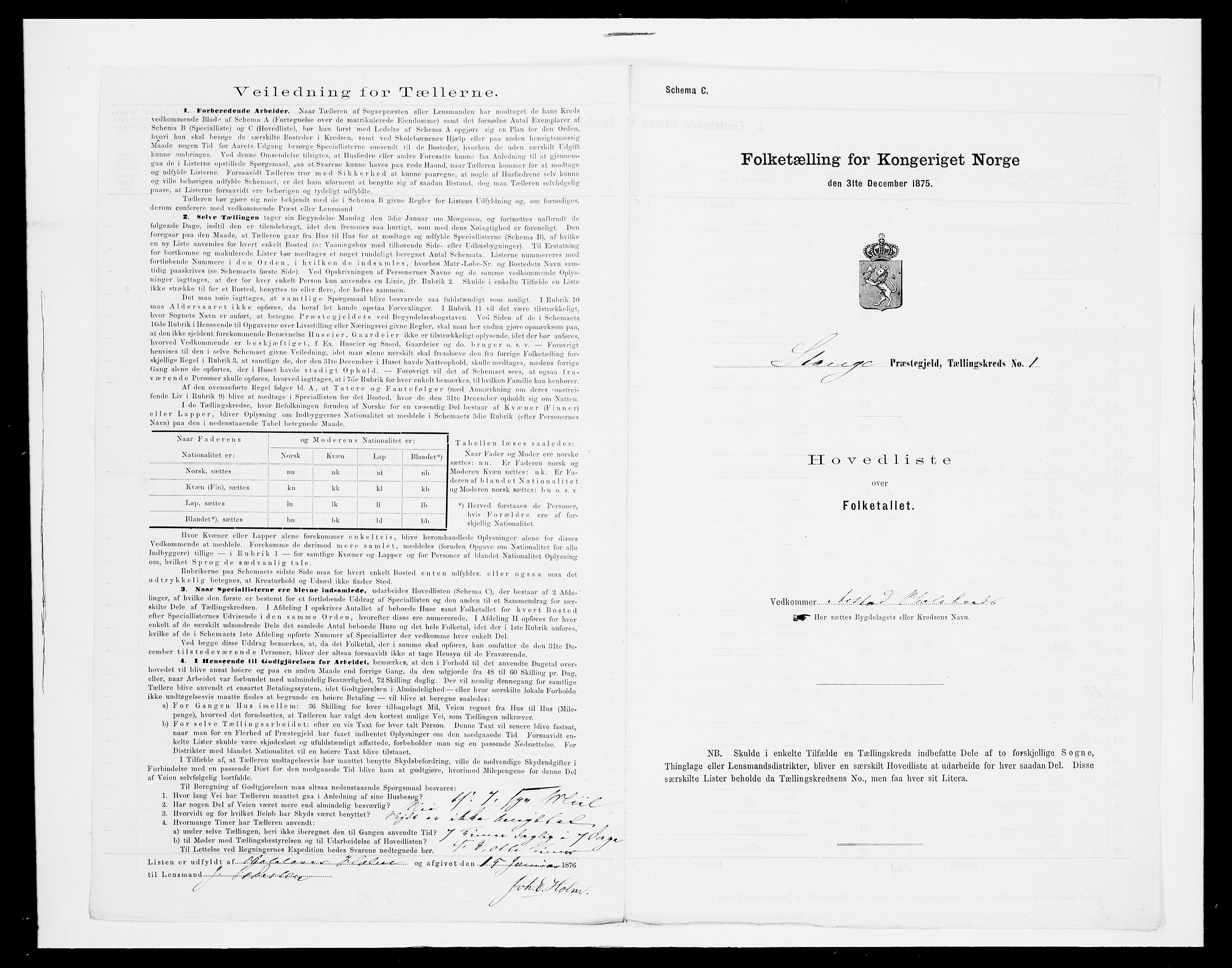 SAH, 1875 census for 0417P Stange, 1875, p. 24