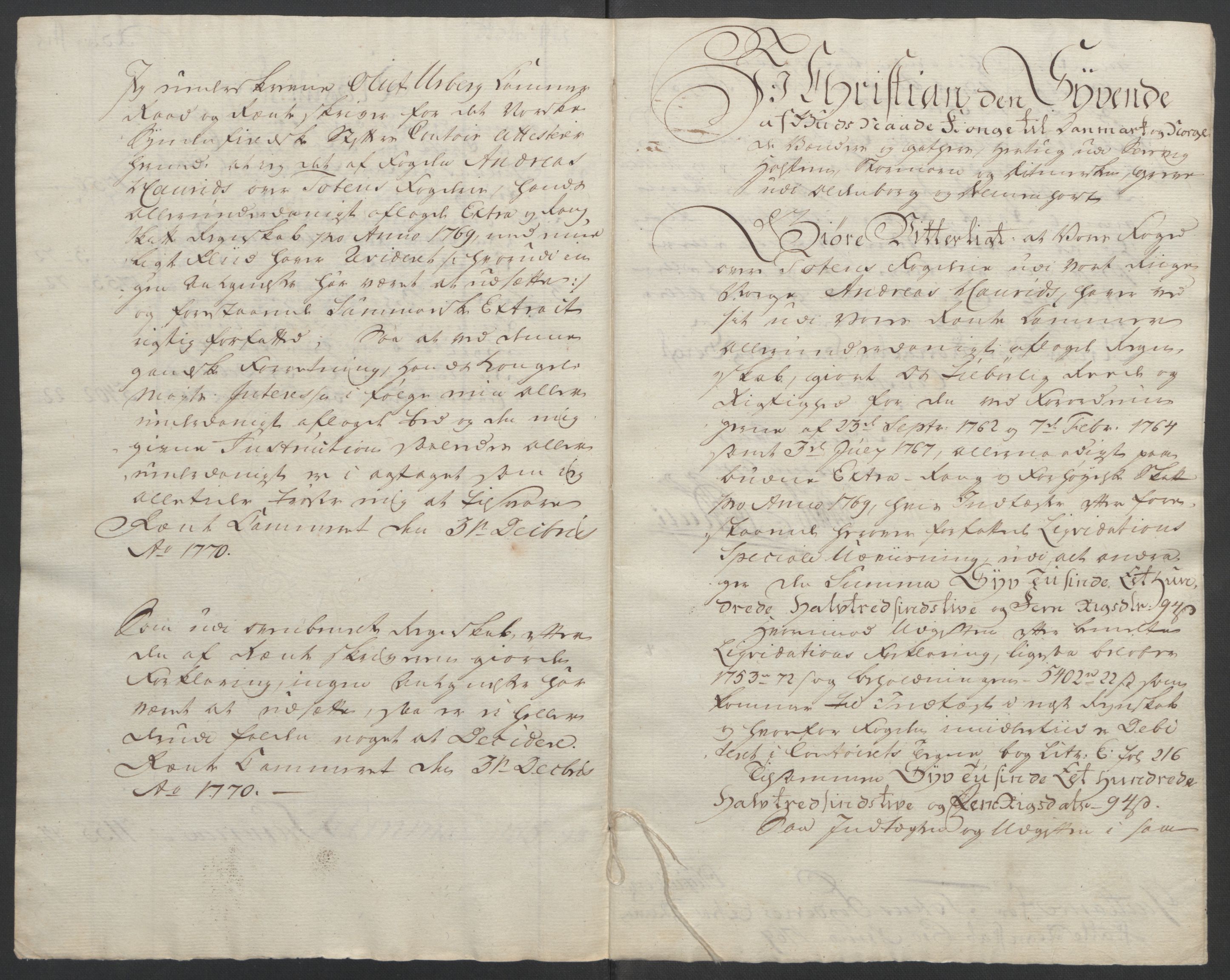 Rentekammeret inntil 1814, Reviderte regnskaper, Fogderegnskap, AV/RA-EA-4092/R19/L1399: Fogderegnskap Toten, Hadeland og Vardal, 1762-1783, p. 191