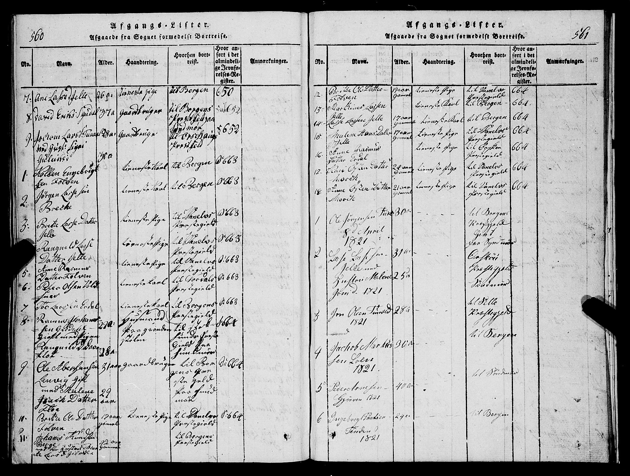 Stryn Sokneprestembete, AV/SAB-A-82501: Parish register (copy) no. C 1, 1801-1845, p. 560-561