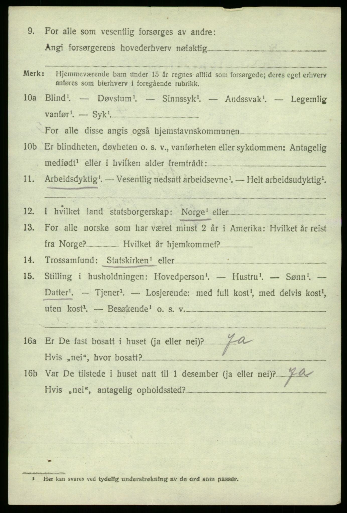 SAB, 1920 census for Manger, 1920, p. 1970