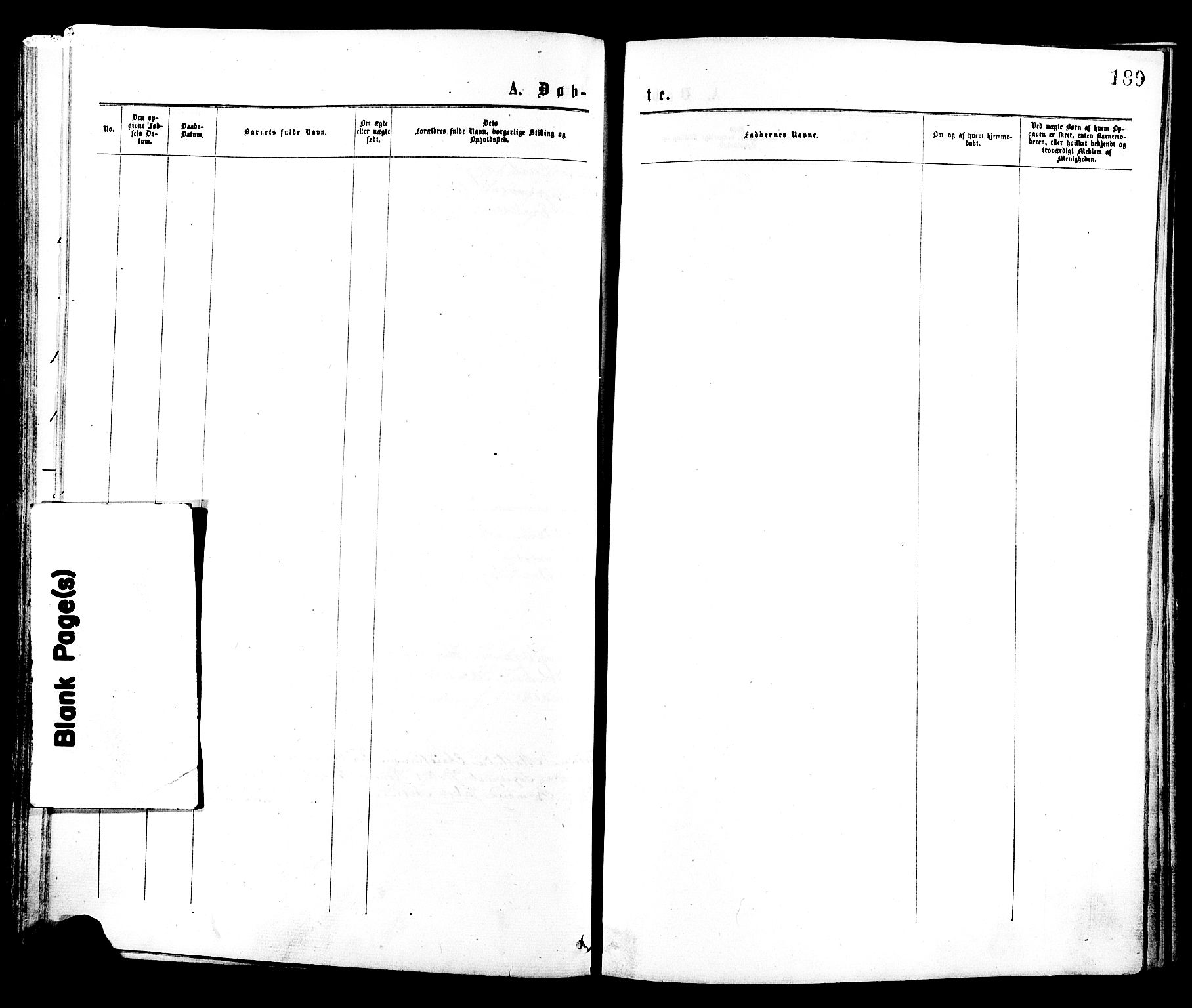 Johannes prestekontor Kirkebøker, SAO/A-10852/F/Fa/L0001: Parish register (official) no. 1, 1875-1881, p. 189