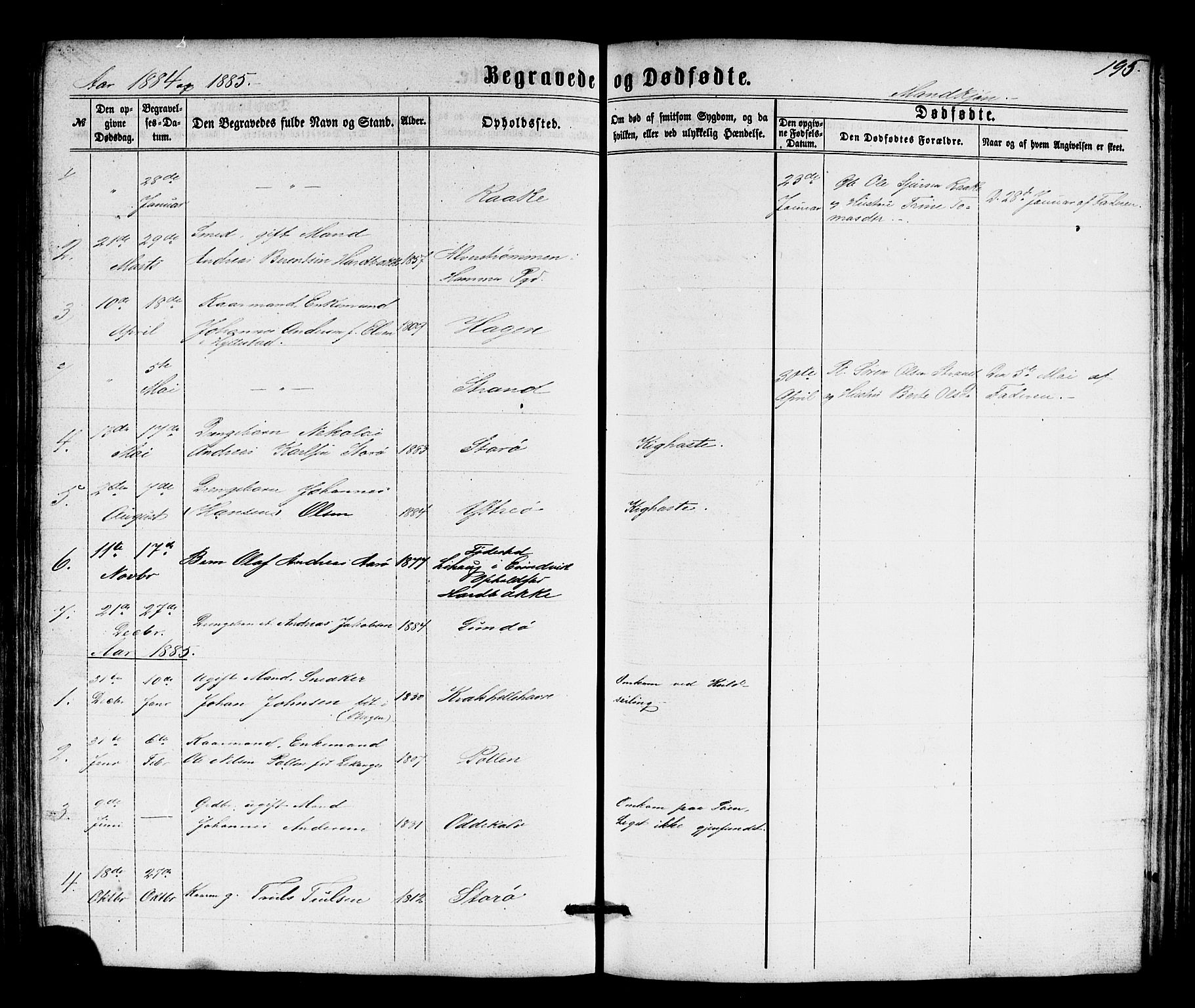 Solund sokneprestembete, AV/SAB-A-81401: Parish register (copy) no. A 1, 1860-1893, p. 195