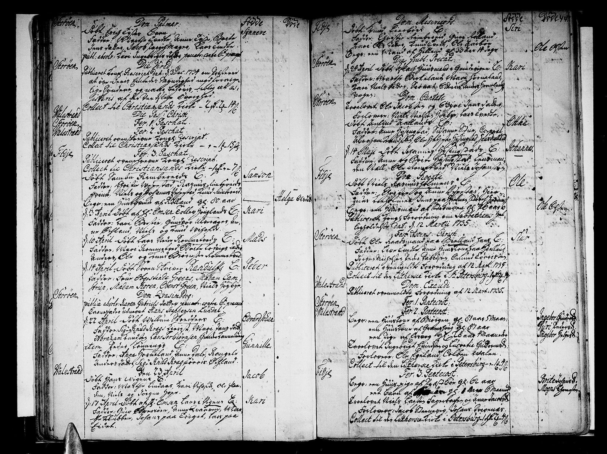 Stord sokneprestembete, SAB/A-78201/H/Haa: Parish register (official) no. A 1, 1725-1744, p. 44