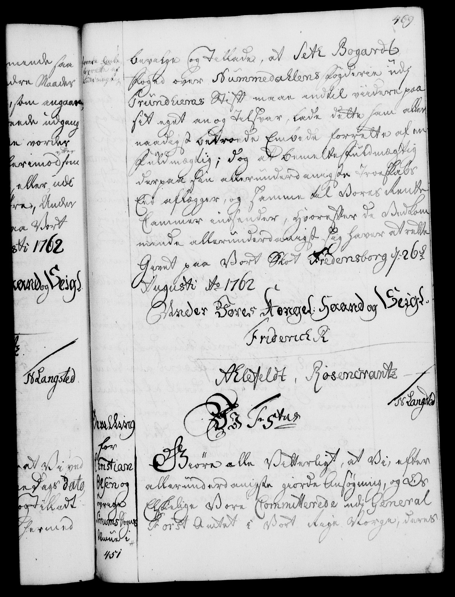 Rentekammeret, Kammerkanselliet, AV/RA-EA-3111/G/Gg/Gga/L0007: Norsk ekspedisjonsprotokoll med register (merket RK 53.7), 1759-1768, p. 469