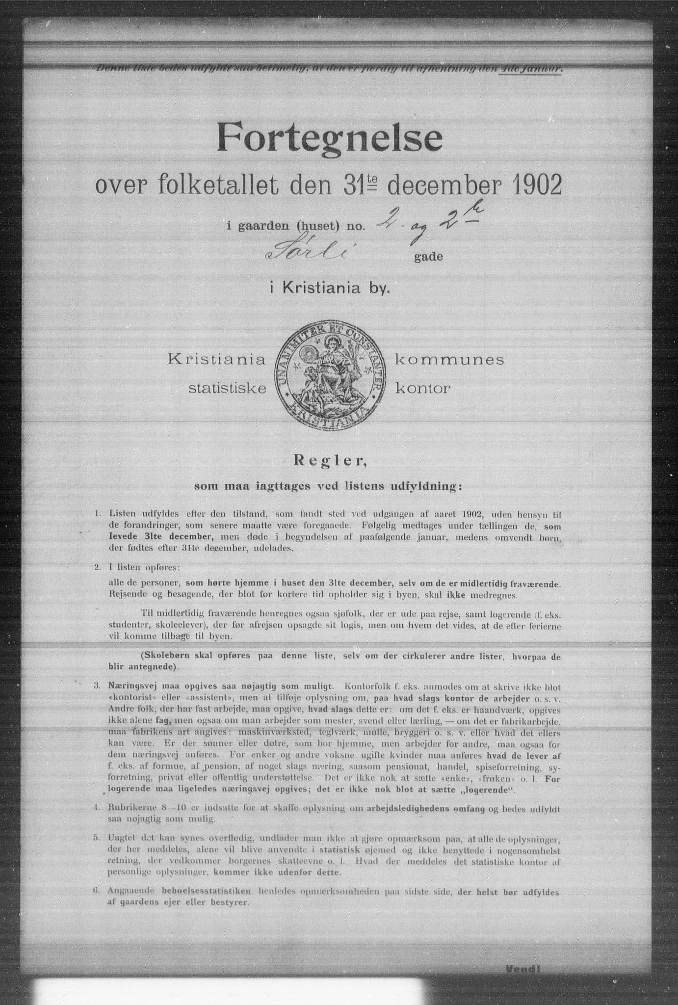 OBA, Municipal Census 1902 for Kristiania, 1902, p. 19899