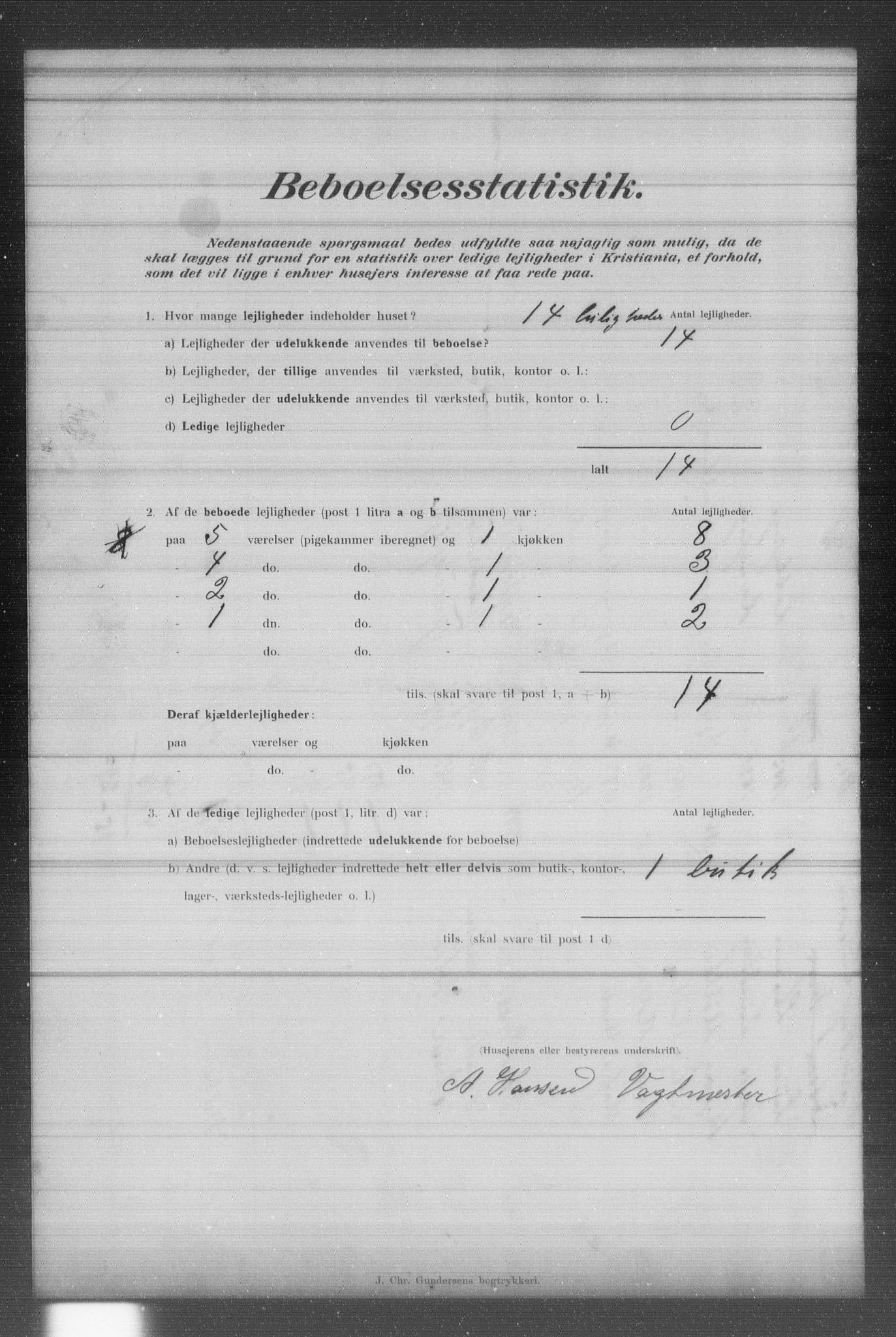 OBA, Municipal Census 1902 for Kristiania, 1902, p. 1802