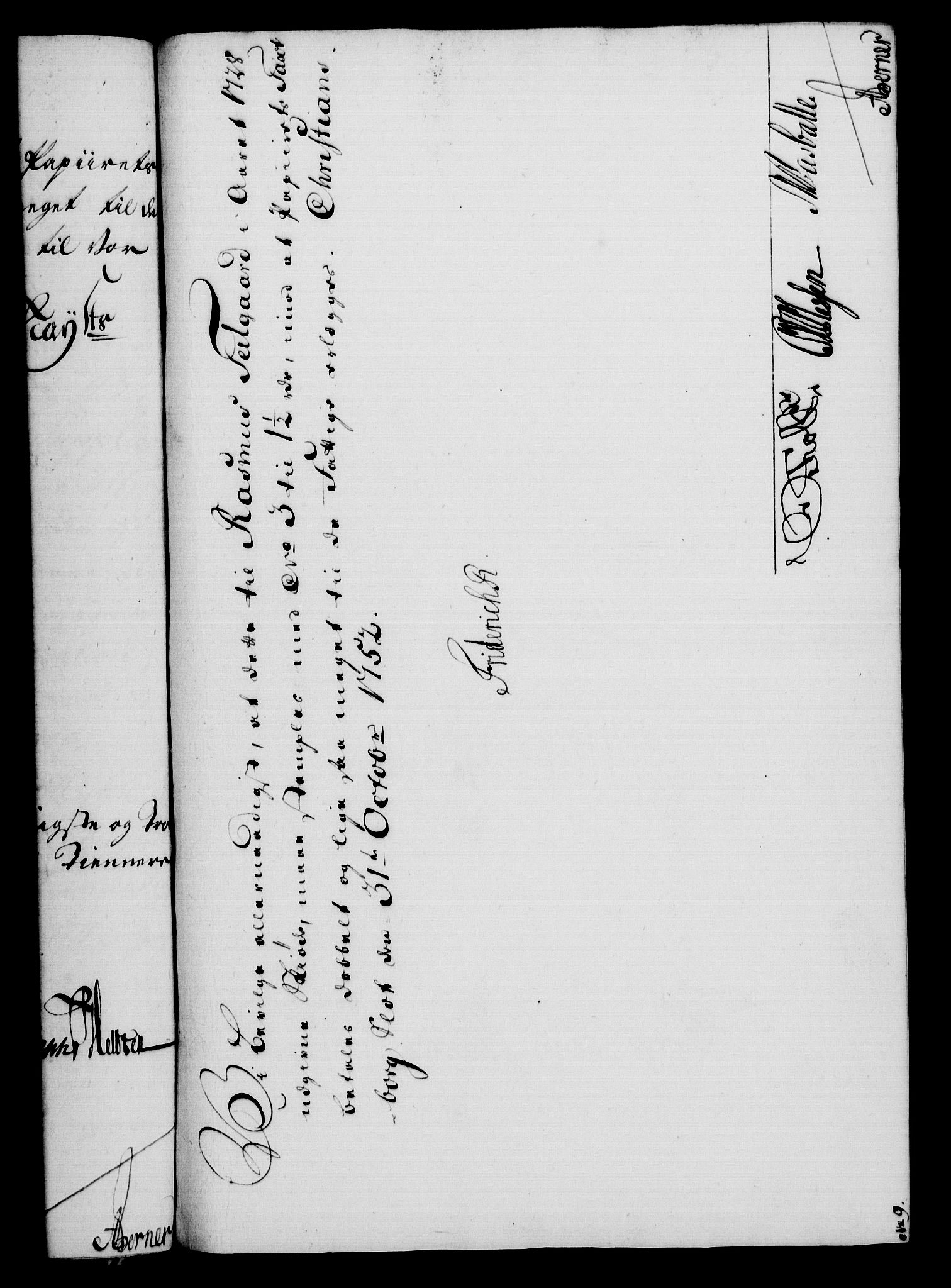 Rentekammeret, Kammerkanselliet, RA/EA-3111/G/Gf/Gfa/L0034: Norsk relasjons- og resolusjonsprotokoll (merket RK 52.34), 1752, p. 603