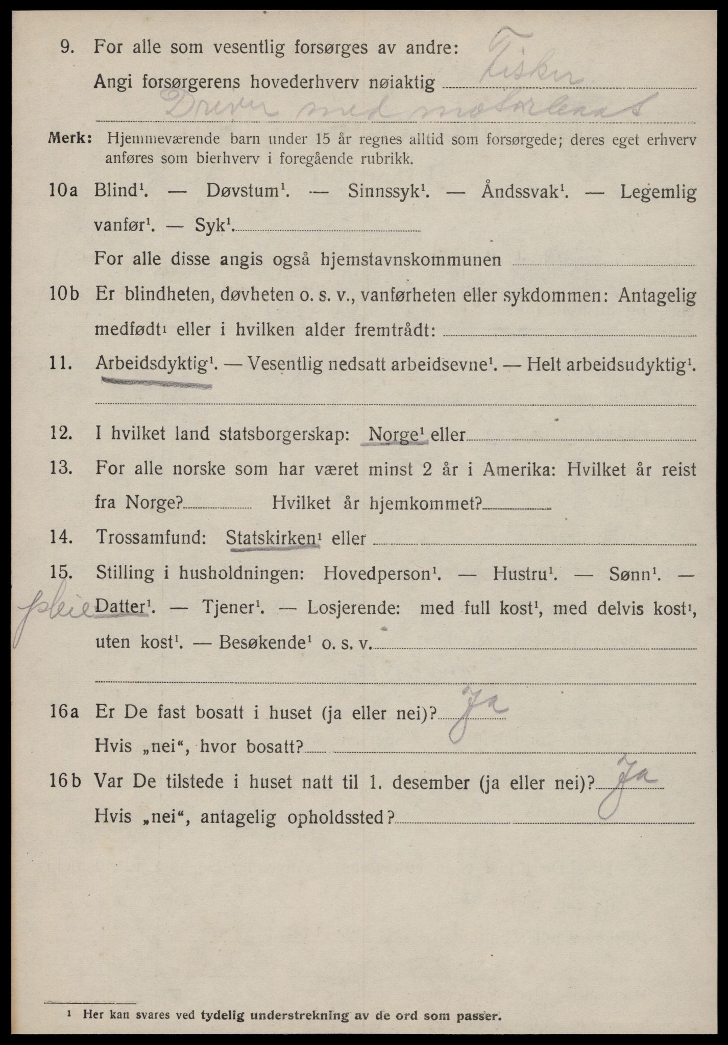 SAT, 1920 census for Edøy, 1920, p. 1897