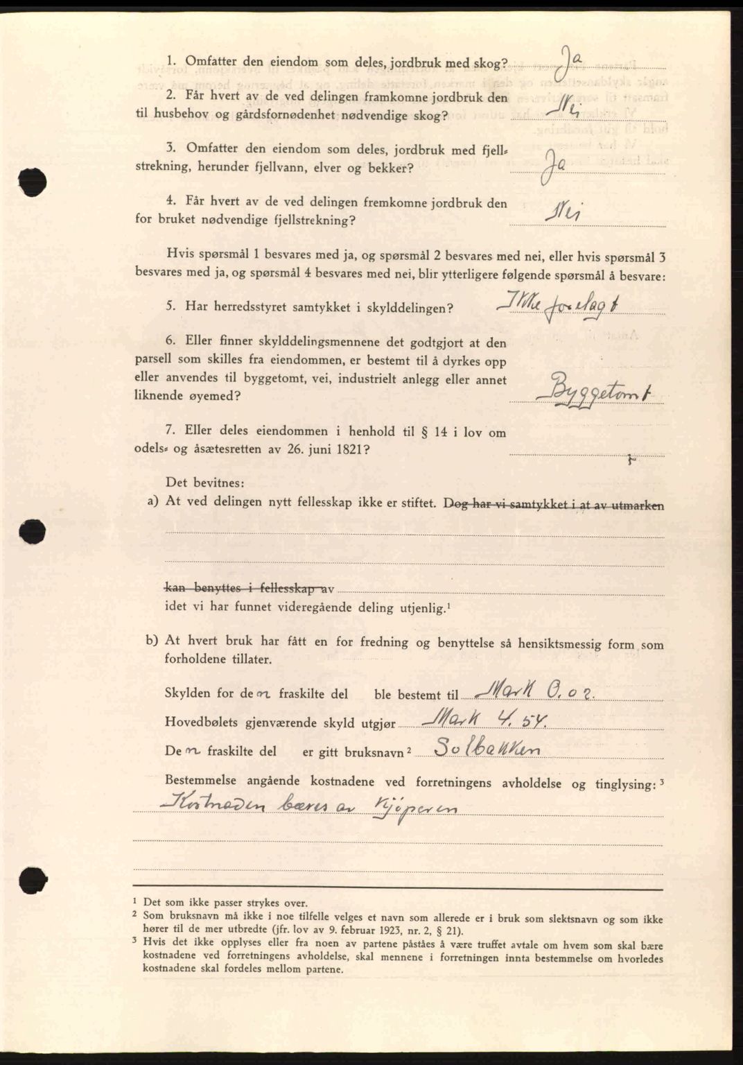 Fosen sorenskriveri, AV/SAT-A-1107/1/2/2C: Mortgage book no. A3, 1943-1945, Diary no: : 391/1945