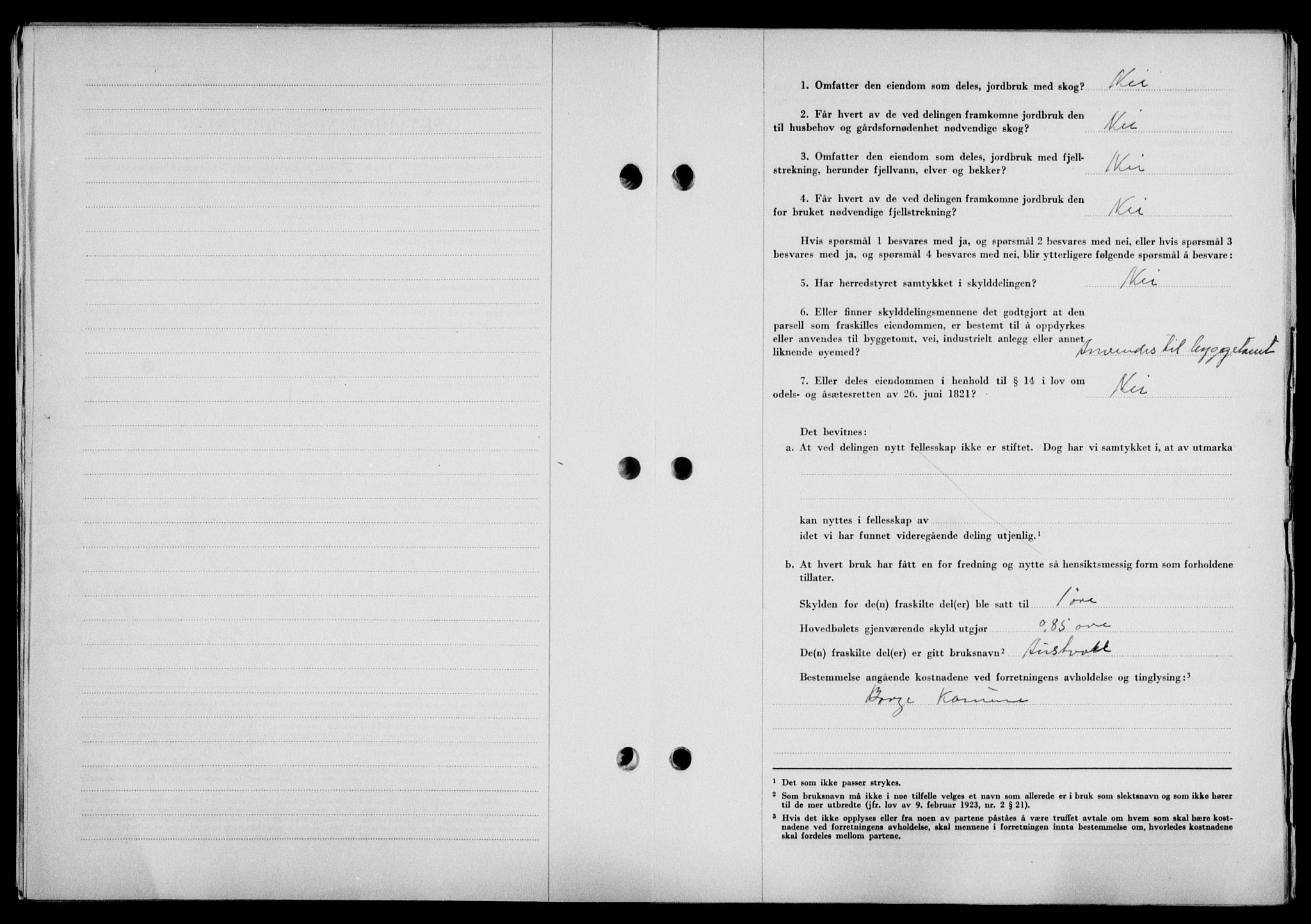 Lofoten sorenskriveri, SAT/A-0017/1/2/2C/L0022a: Mortgage book no. 22a, 1949-1950, Diary no: : 2448/1949