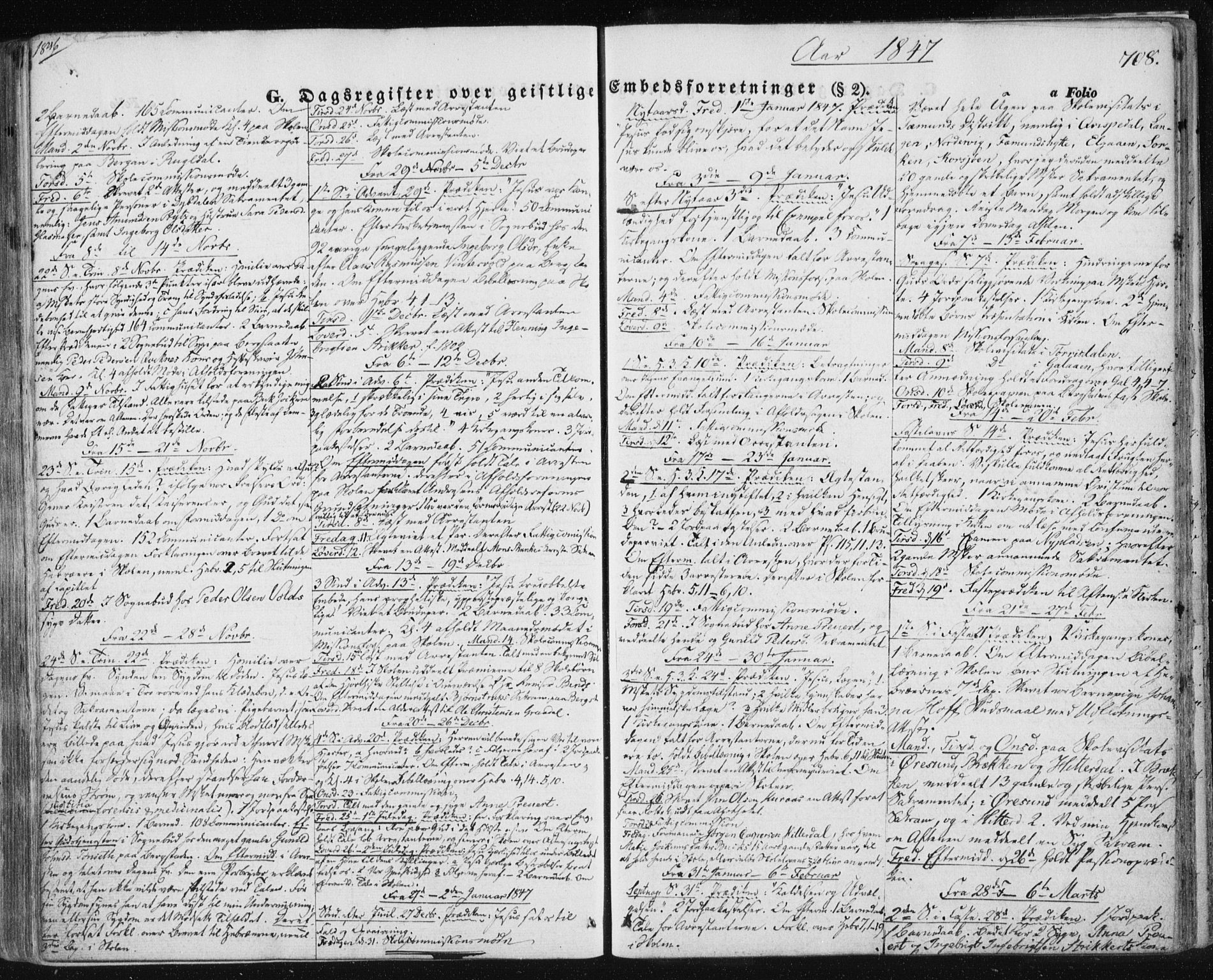 Ministerialprotokoller, klokkerbøker og fødselsregistre - Sør-Trøndelag, SAT/A-1456/681/L0931: Parish register (official) no. 681A09, 1845-1859, p. 708