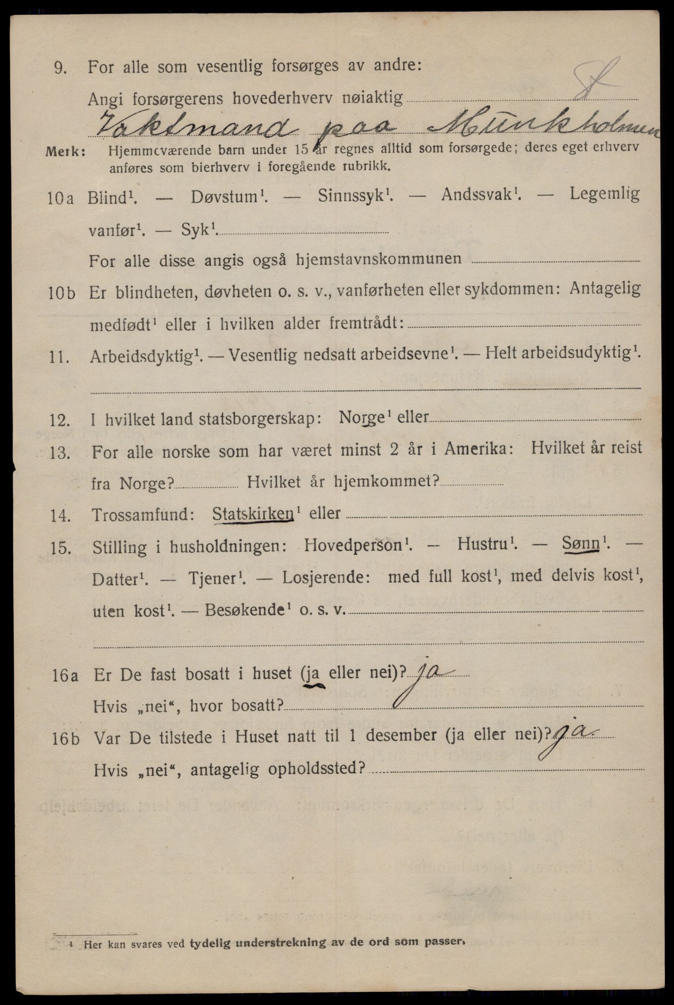 SAT, 1920 census for Trondheim, 1920, p. 56671