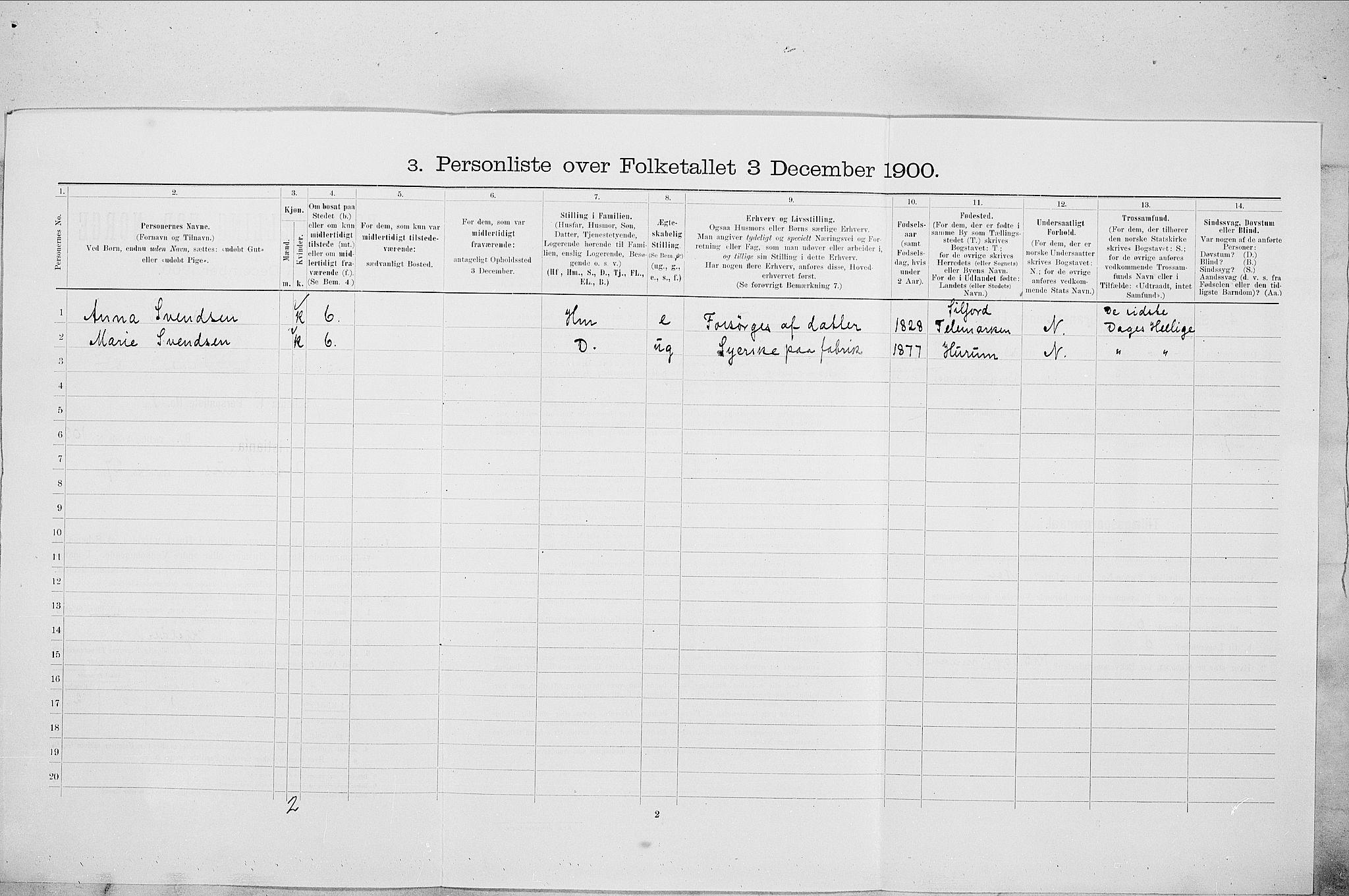 SAO, 1900 census for Kristiania, 1900, p. 70079