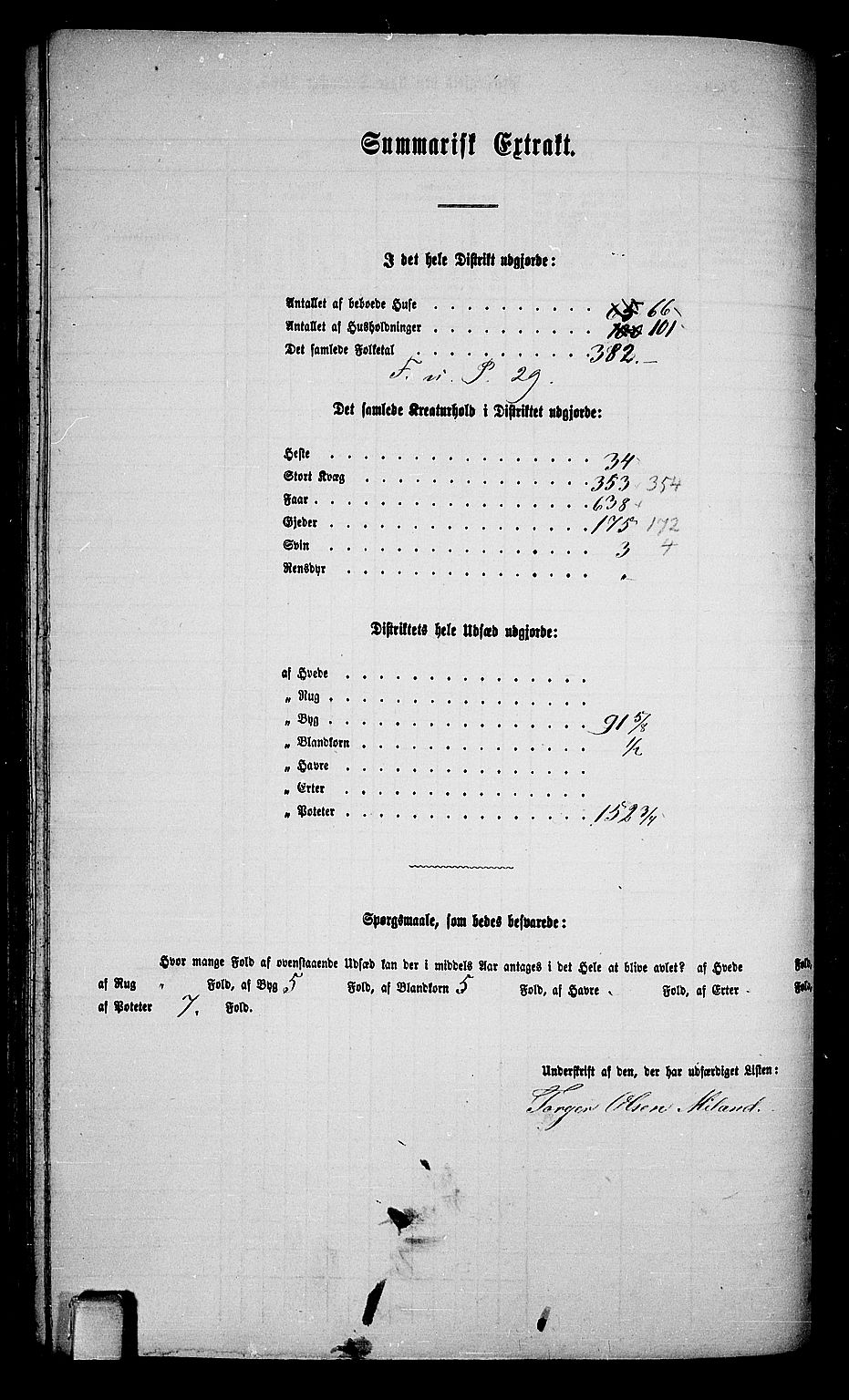 RA, 1865 census for Tinn, 1865, p. 47