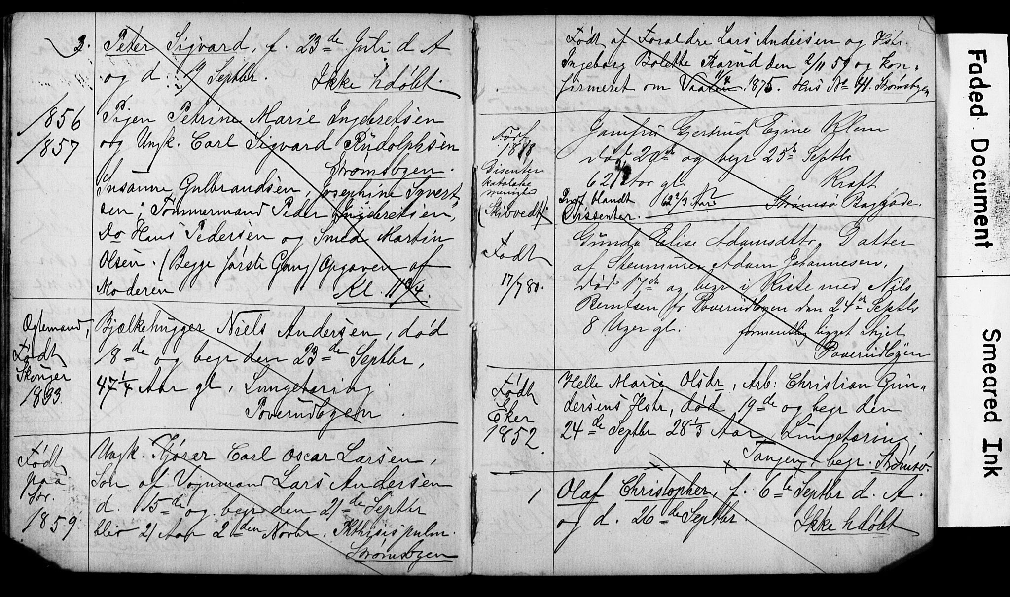 Strømsø kirkebøker, AV/SAKO-A-246/Y/Ya/L0001: Parish register draft no. I 1, 1880-1882