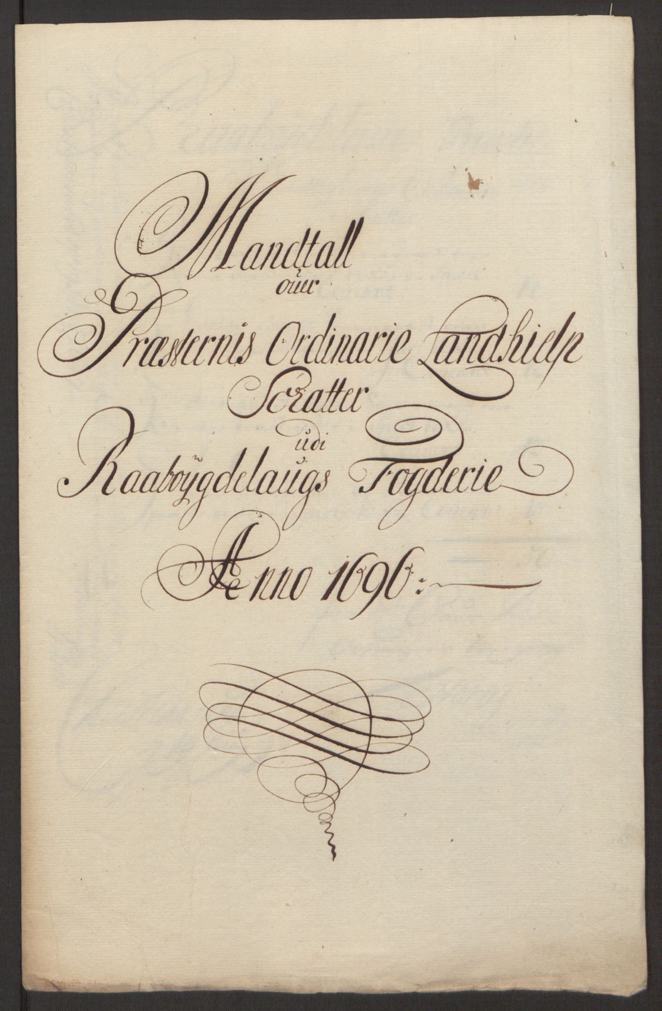 Rentekammeret inntil 1814, Reviderte regnskaper, Fogderegnskap, RA/EA-4092/R40/L2444: Fogderegnskap Råbyggelag, 1693-1696, p. 329