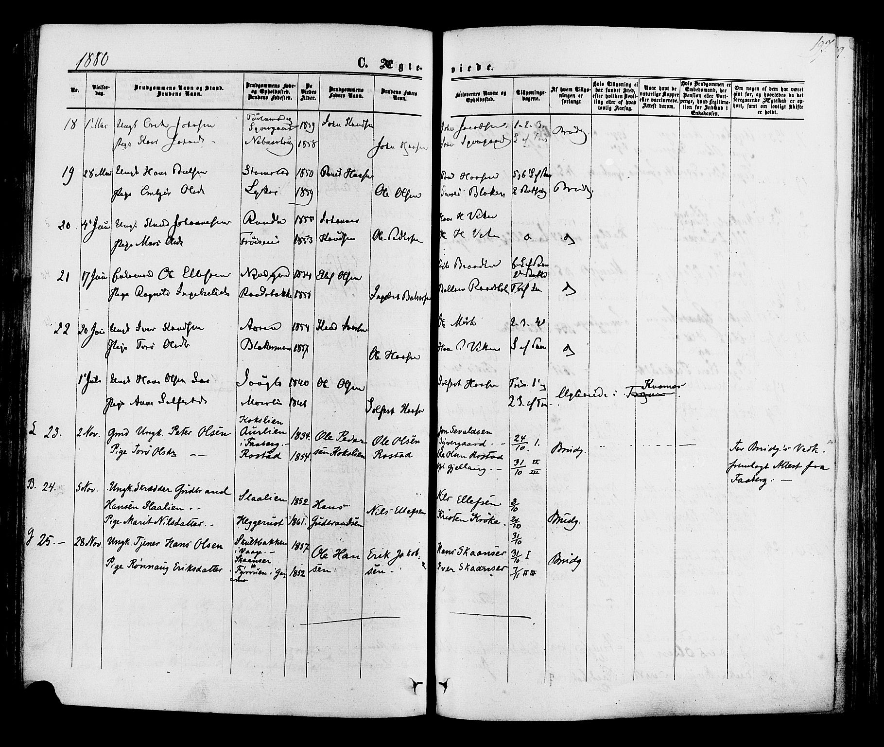 Lom prestekontor, AV/SAH-PREST-070/K/L0007: Parish register (official) no. 7, 1863-1884, p. 197