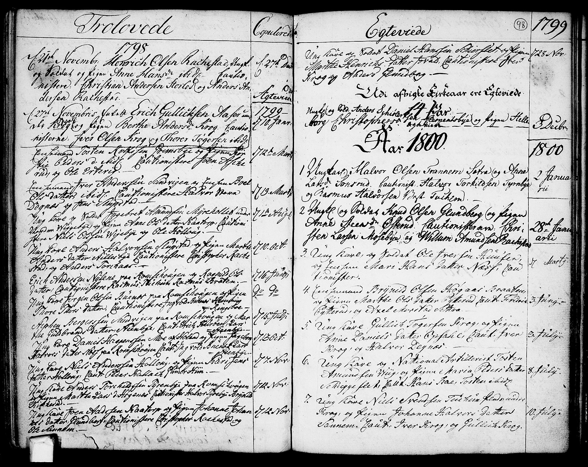 Rødenes prestekontor Kirkebøker, SAO/A-2005/F/Fa/L0003: Parish register (official) no. I 3, 1777-1814, p. 98