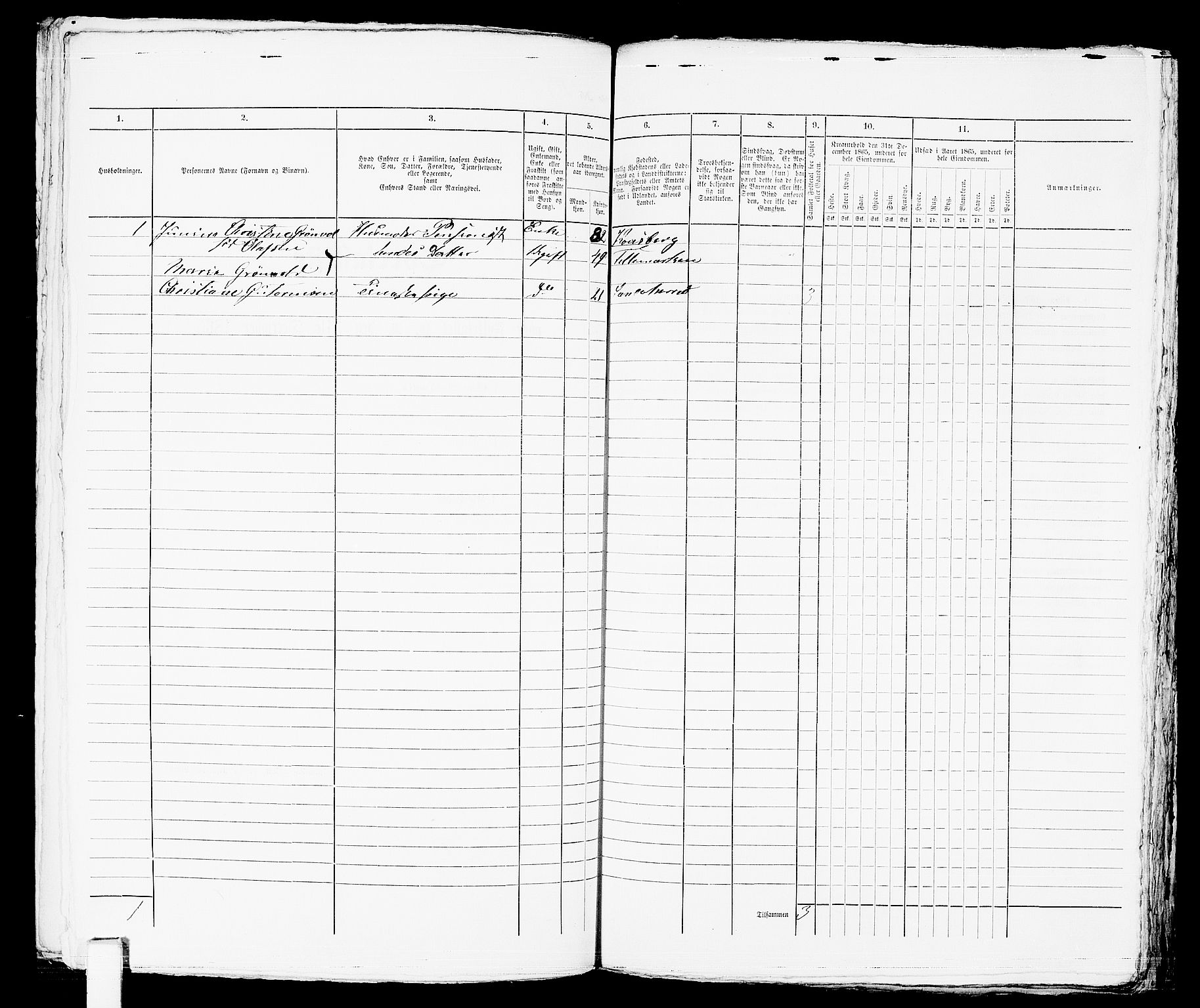 RA, 1865 census for Sandeherred/Sandefjord, 1865, p. 236