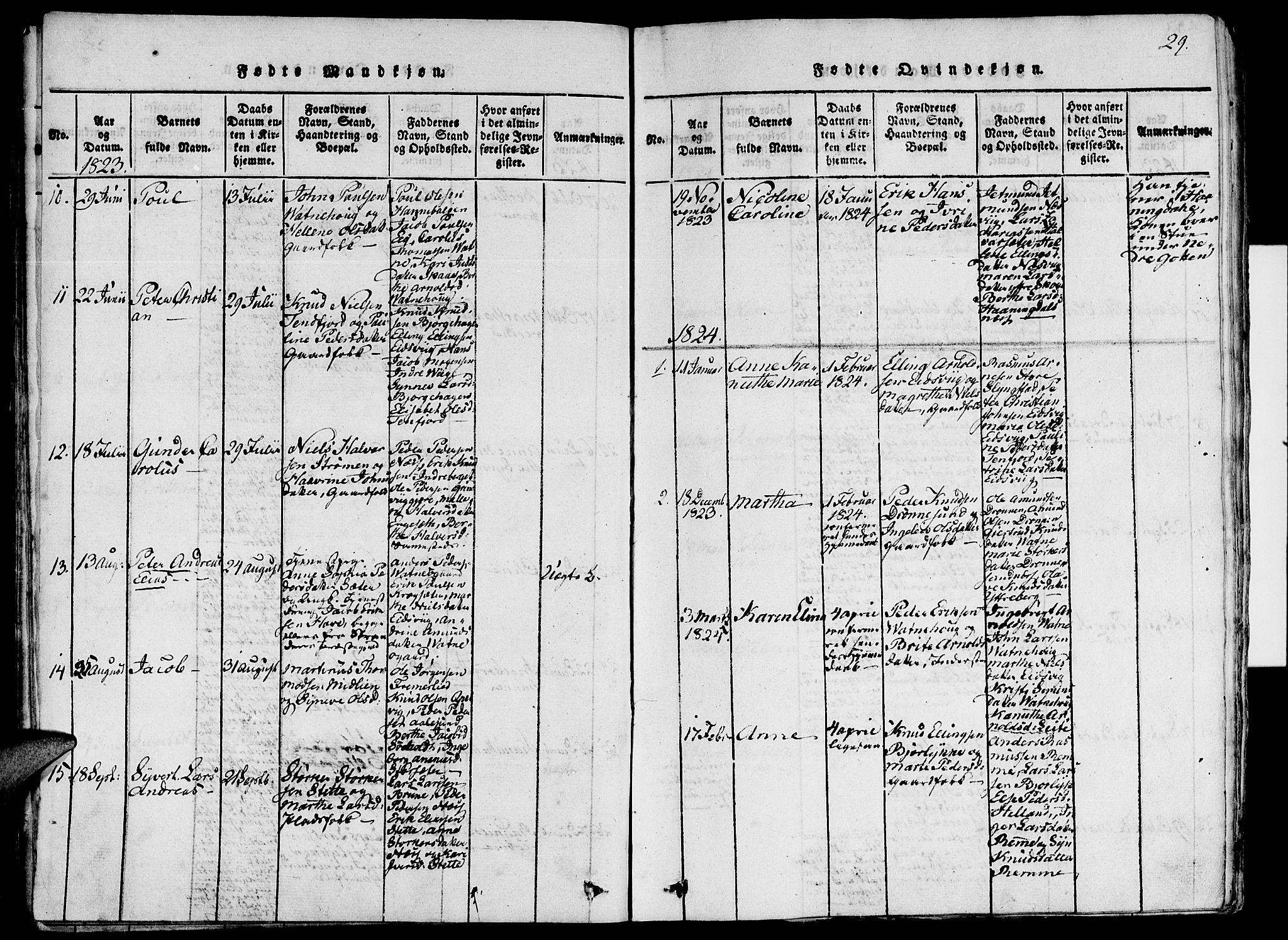 Ministerialprotokoller, klokkerbøker og fødselsregistre - Møre og Romsdal, AV/SAT-A-1454/524/L0351: Parish register (official) no. 524A03, 1816-1838, p. 29