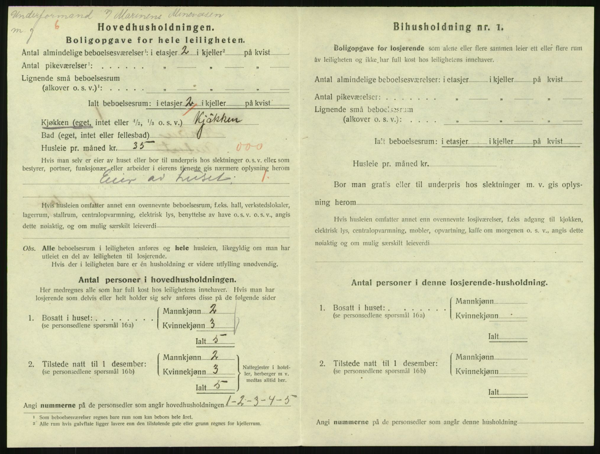 SAKO, 1920 census for Horten, 1920, p. 4592