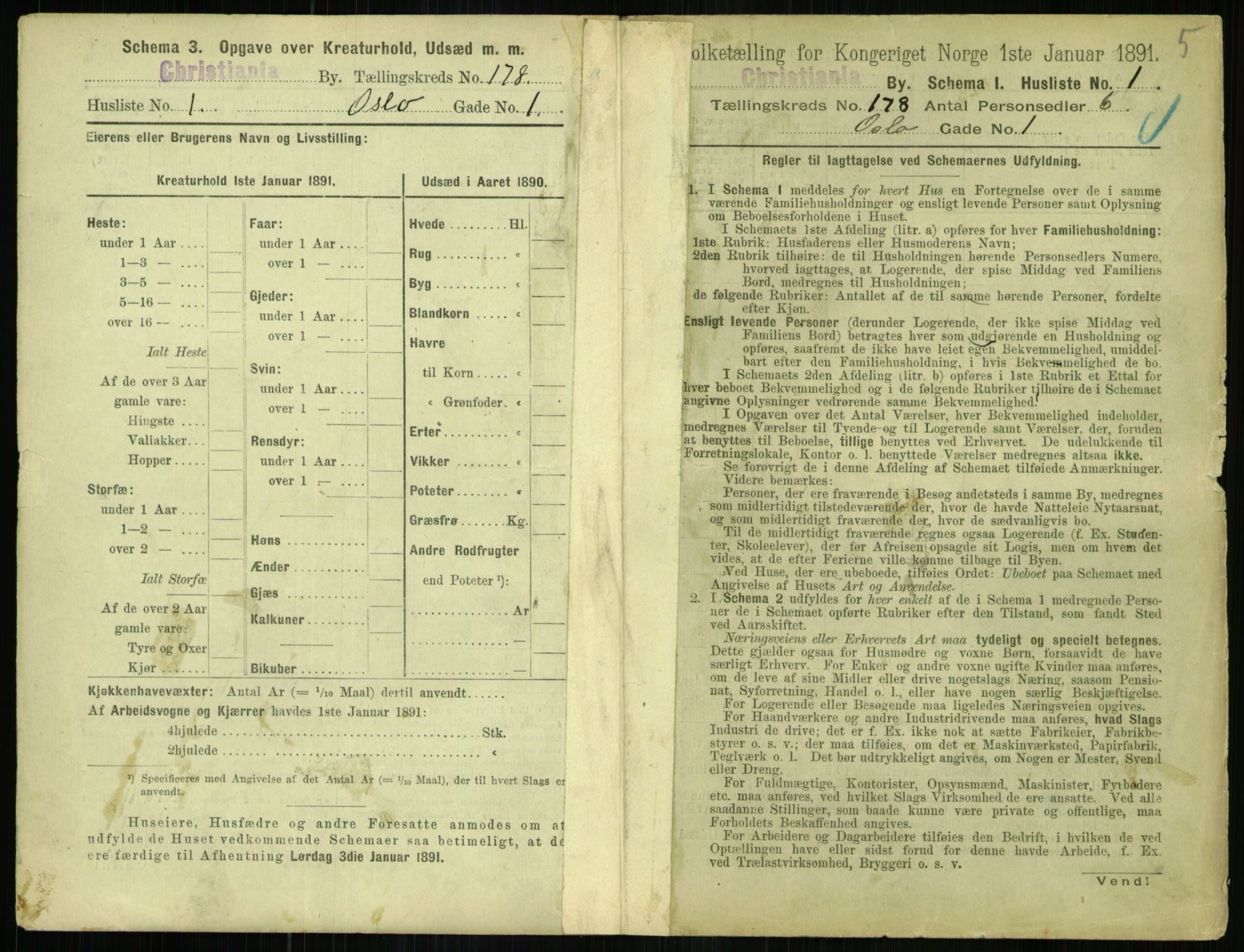 RA, 1891 census for 0301 Kristiania, 1891, p. 107602