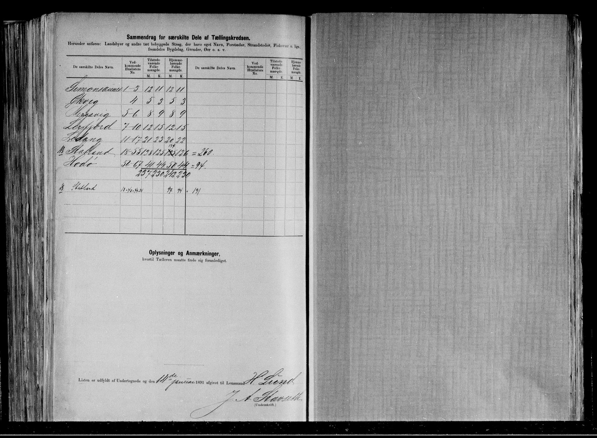 RA, 1891 census for 1748 Fosnes, 1891, p. 22