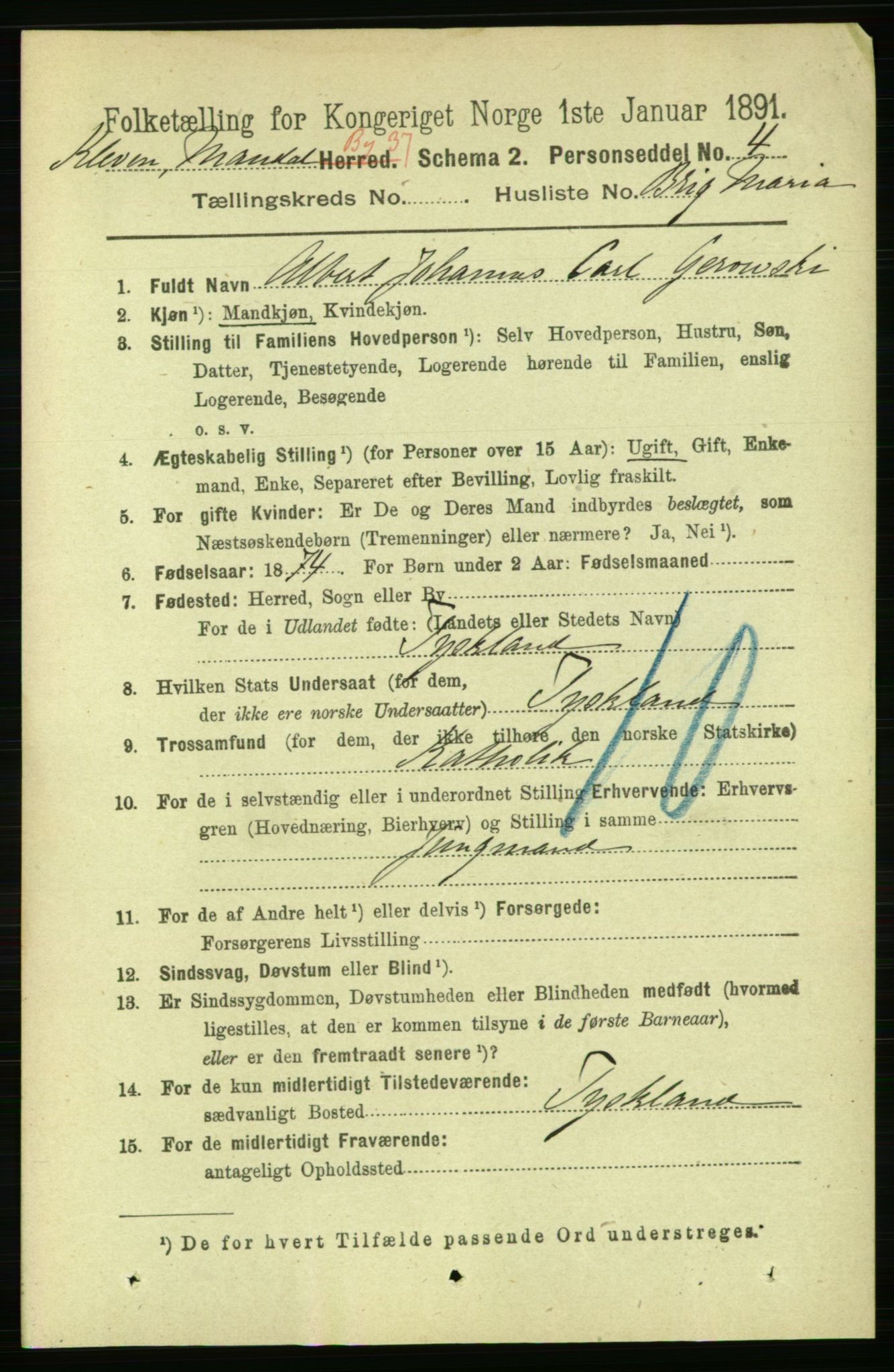 RA, 1891 census for 1002 Mandal, 1891, p. 5384