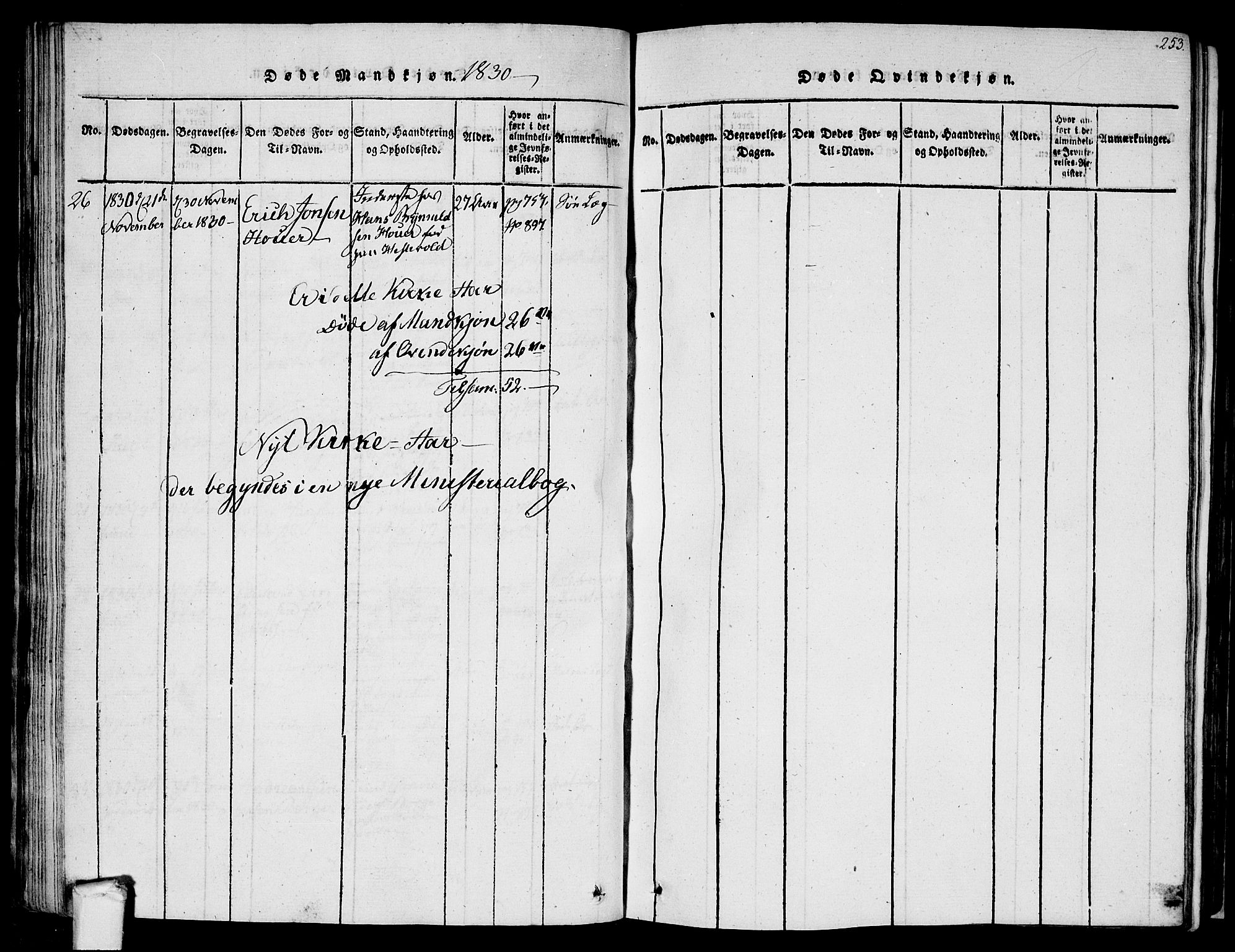 Råde prestekontor kirkebøker, AV/SAO-A-2009/F/Fa/L0004: Parish register (official) no. 4, 1814-1830, p. 252-253