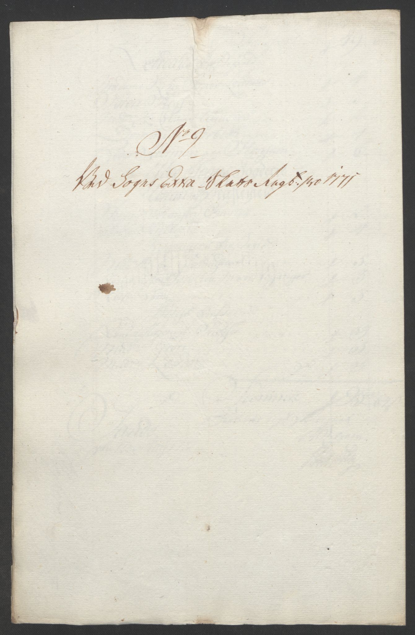 Rentekammeret inntil 1814, Realistisk ordnet avdeling, RA/EA-4070/Ol/L0018: [Gg 10]: Ekstraskatten, 23.09.1762. Sogn, 1762-1772, p. 353