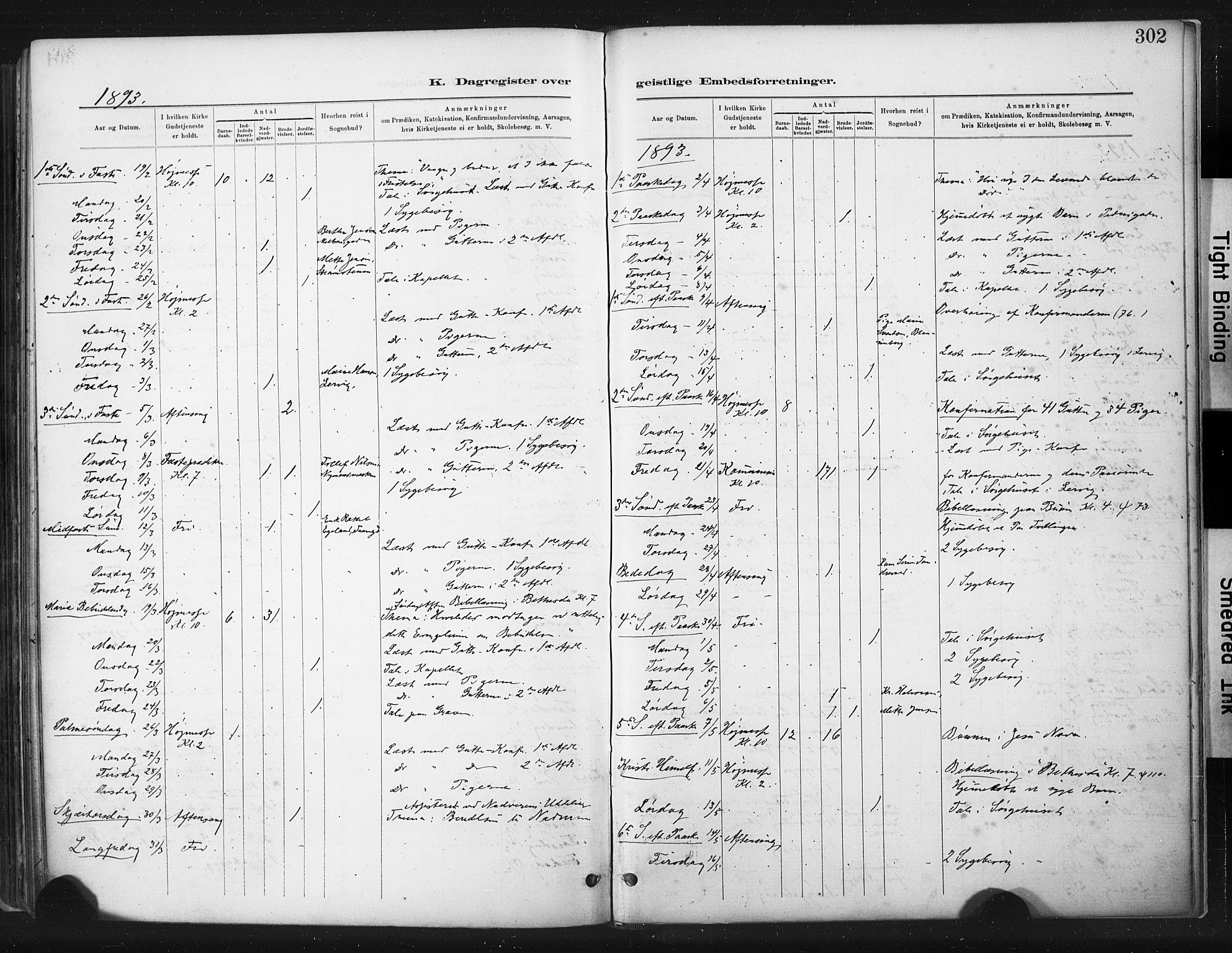 St. Johannes sokneprestkontor, AV/SAST-A-101814/001/30/30BA/L0003: Parish register (official) no. A 3, 1885-1910, p. 302