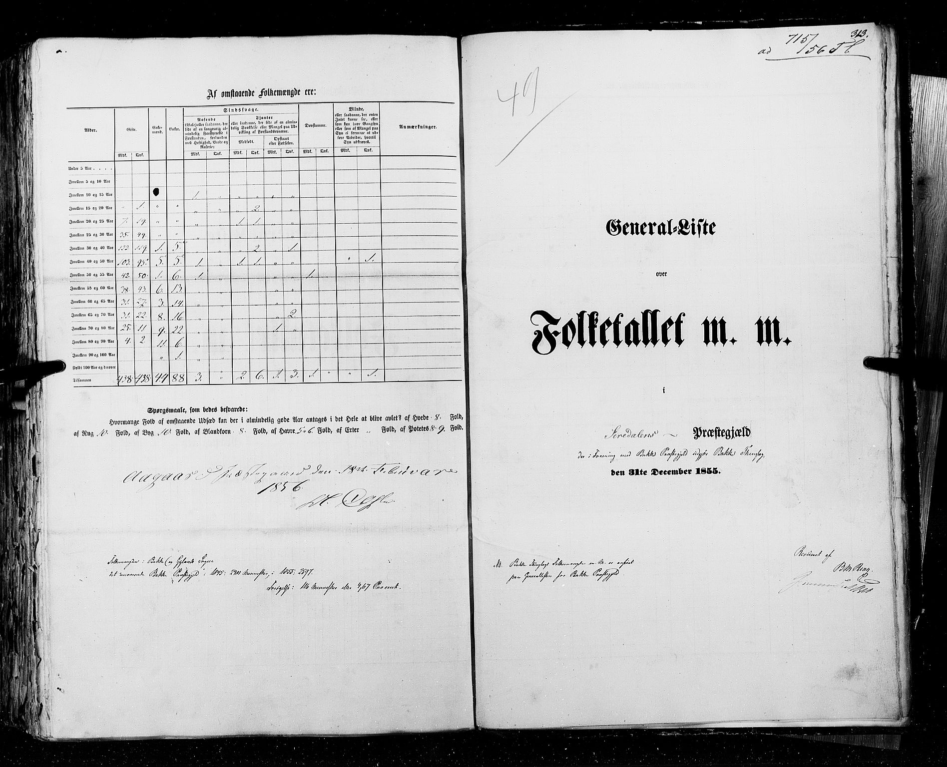 RA, Census 1855, vol. 3: Bratsberg amt, Nedenes amt og Lister og Mandal amt, 1855, p. 313