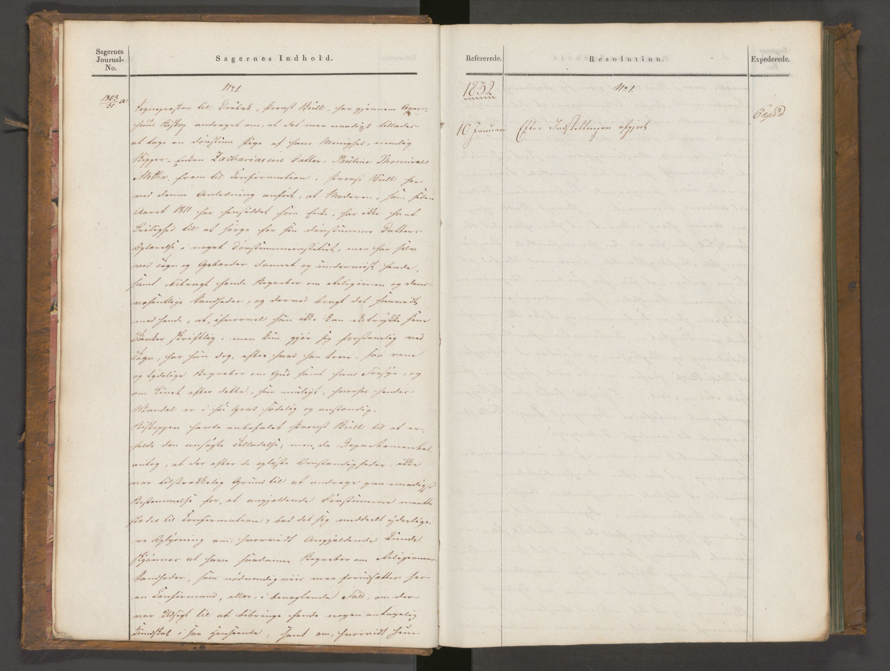Statsrådssekretariatet, AV/RA-S-1001/A/Ab/L0034: Kgl. res. nr. 1-431, 1. halvår, 1832