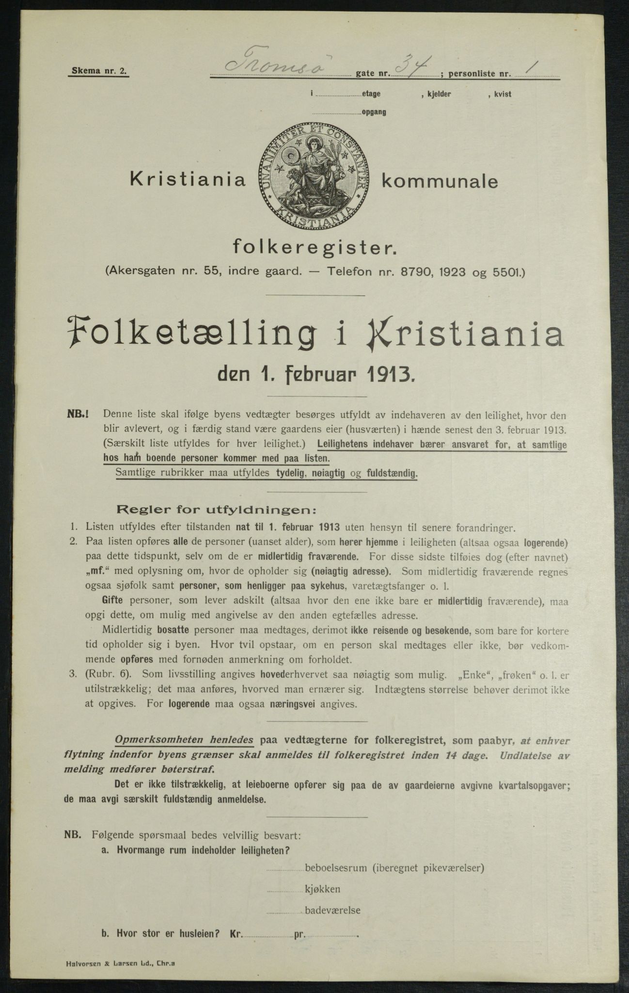 OBA, Municipal Census 1913 for Kristiania, 1913, p. 115942