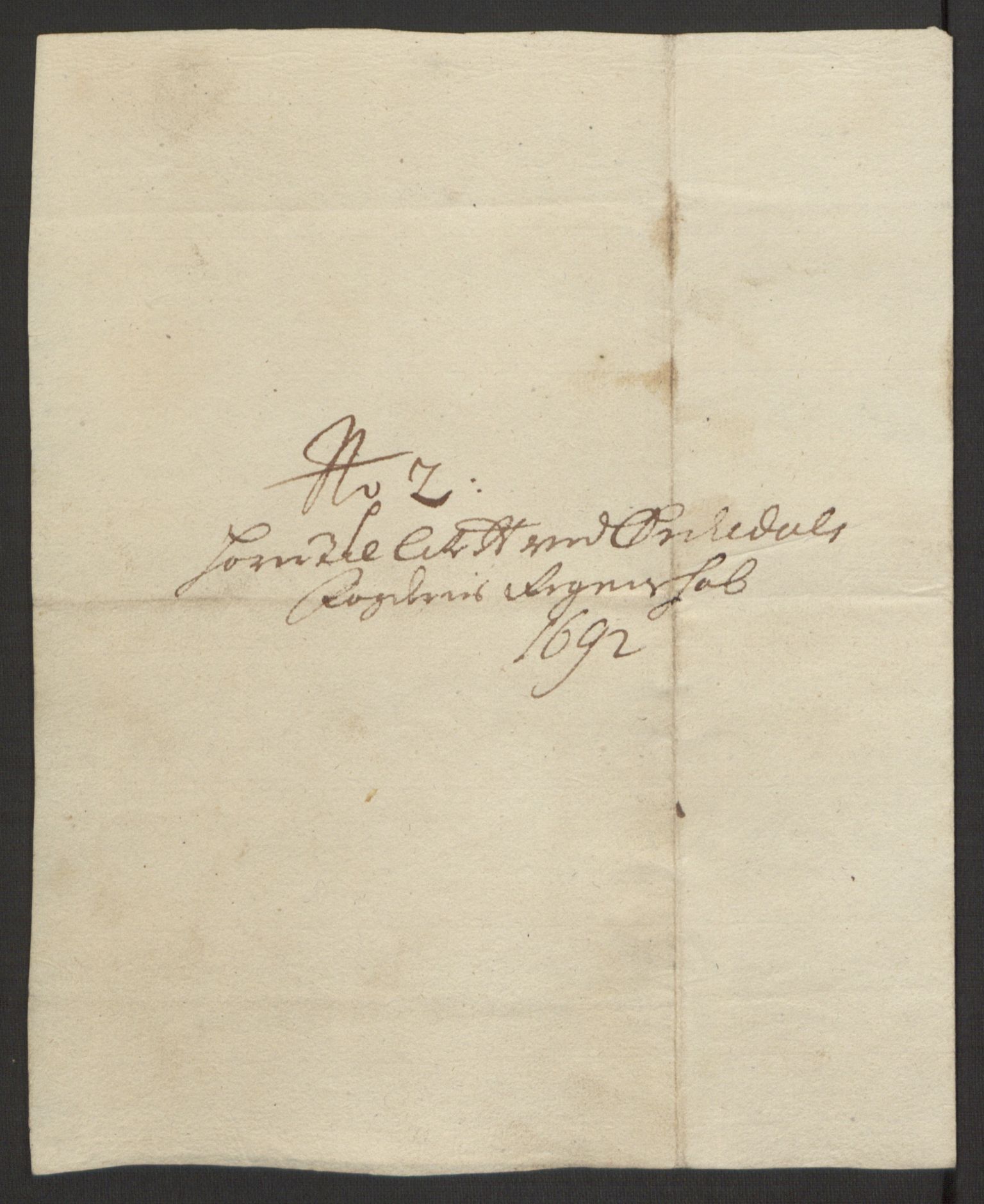 Rentekammeret inntil 1814, Reviderte regnskaper, Fogderegnskap, AV/RA-EA-4092/R58/L3937: Fogderegnskap Orkdal, 1691-1692, p. 294